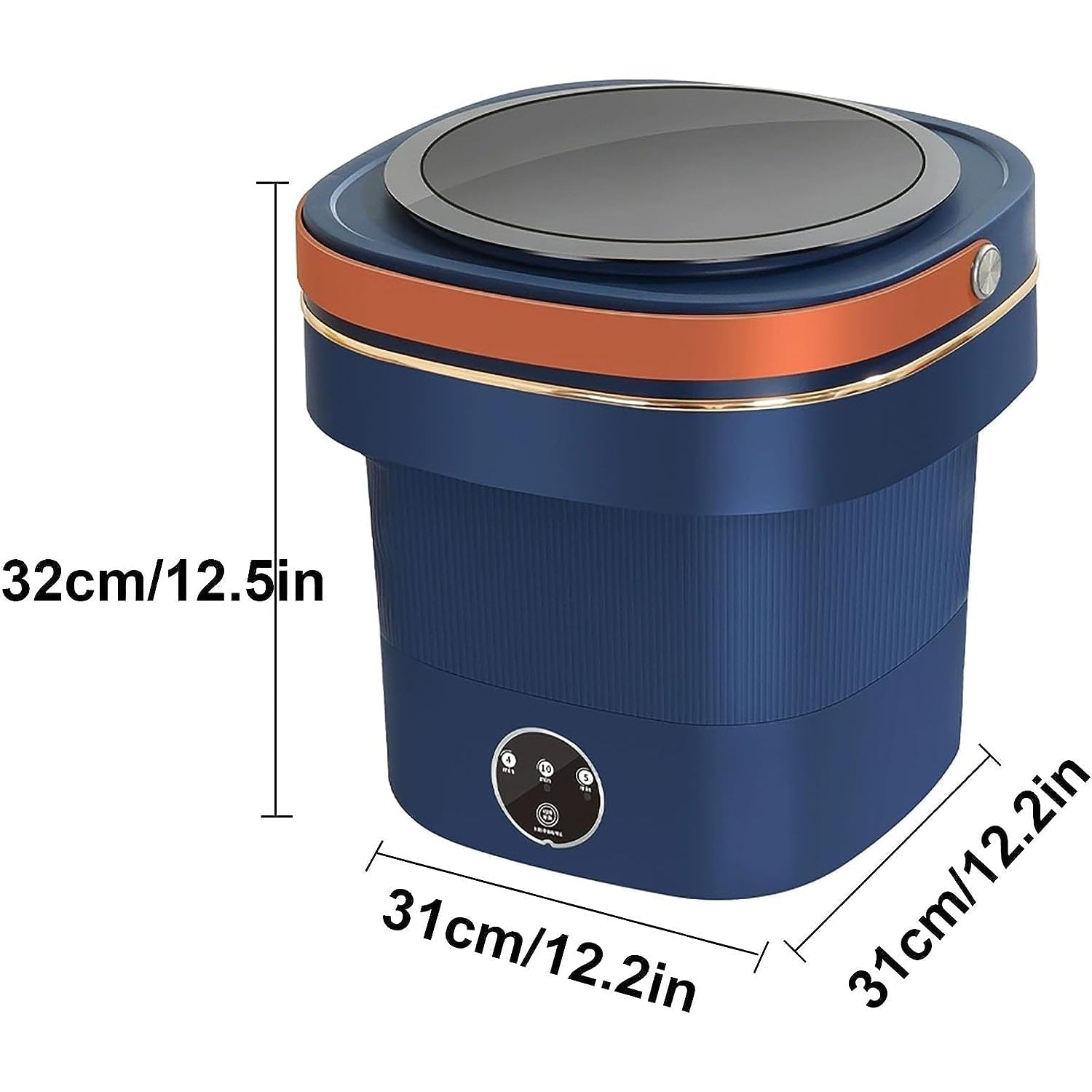 Green Lion Foldable Mini Washing Machine 9L 60W - Dark Blue