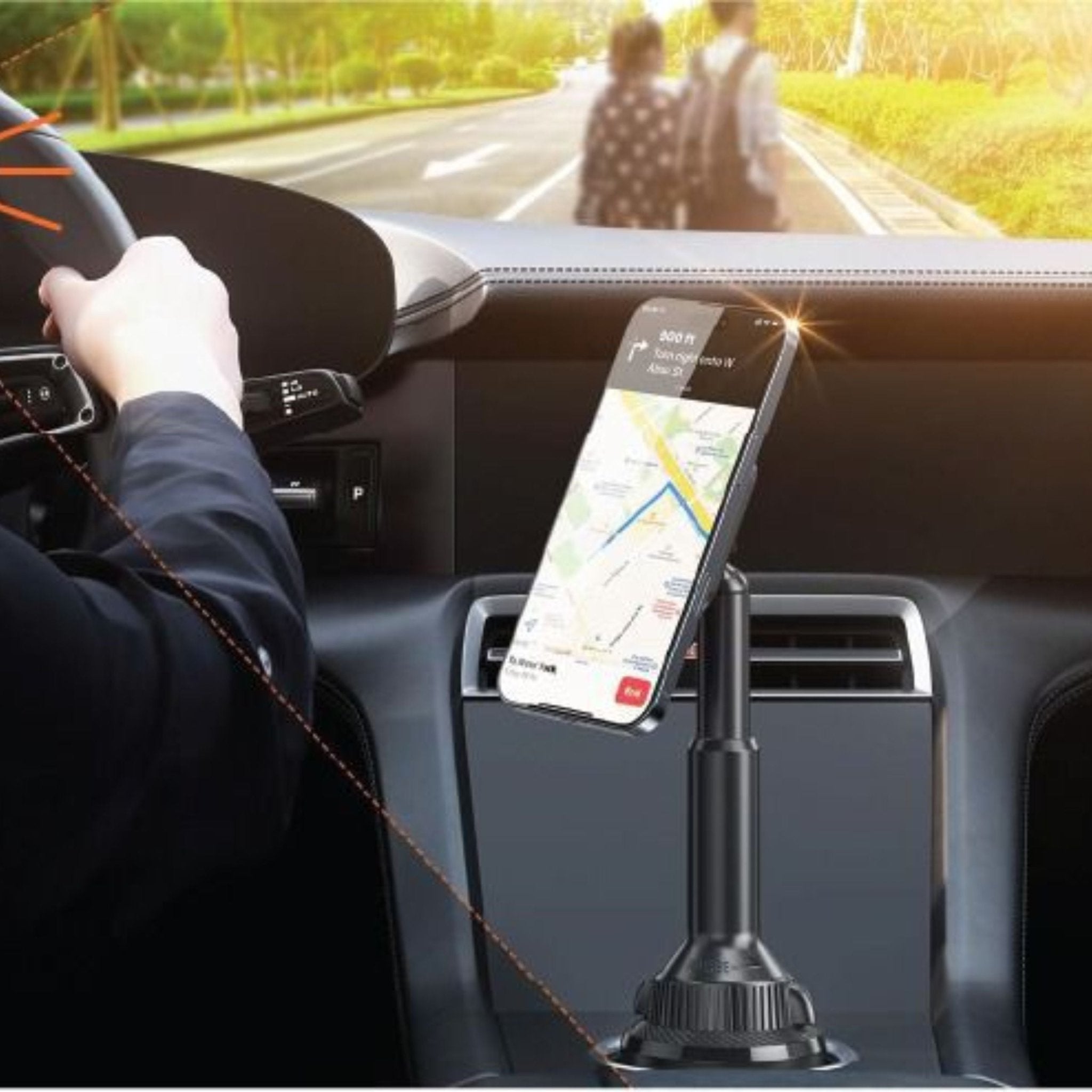Green Lion GX-43 Magsafe Cup Phone Holder - Black