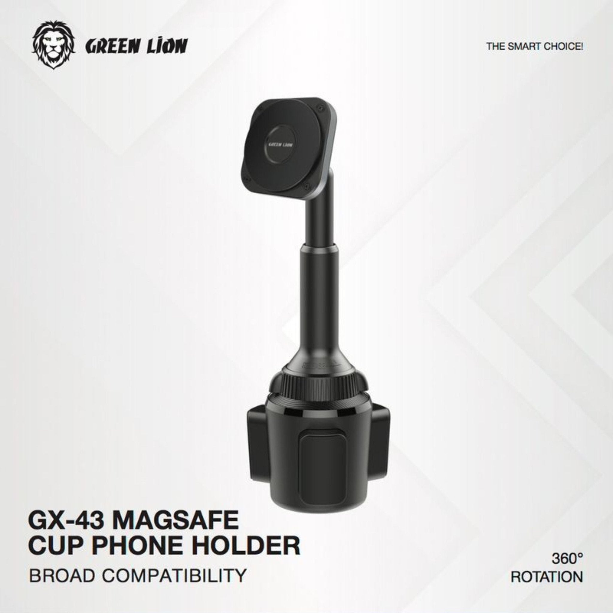 Green Lion GX-43 Magsafe Cup Phone Holder - Black