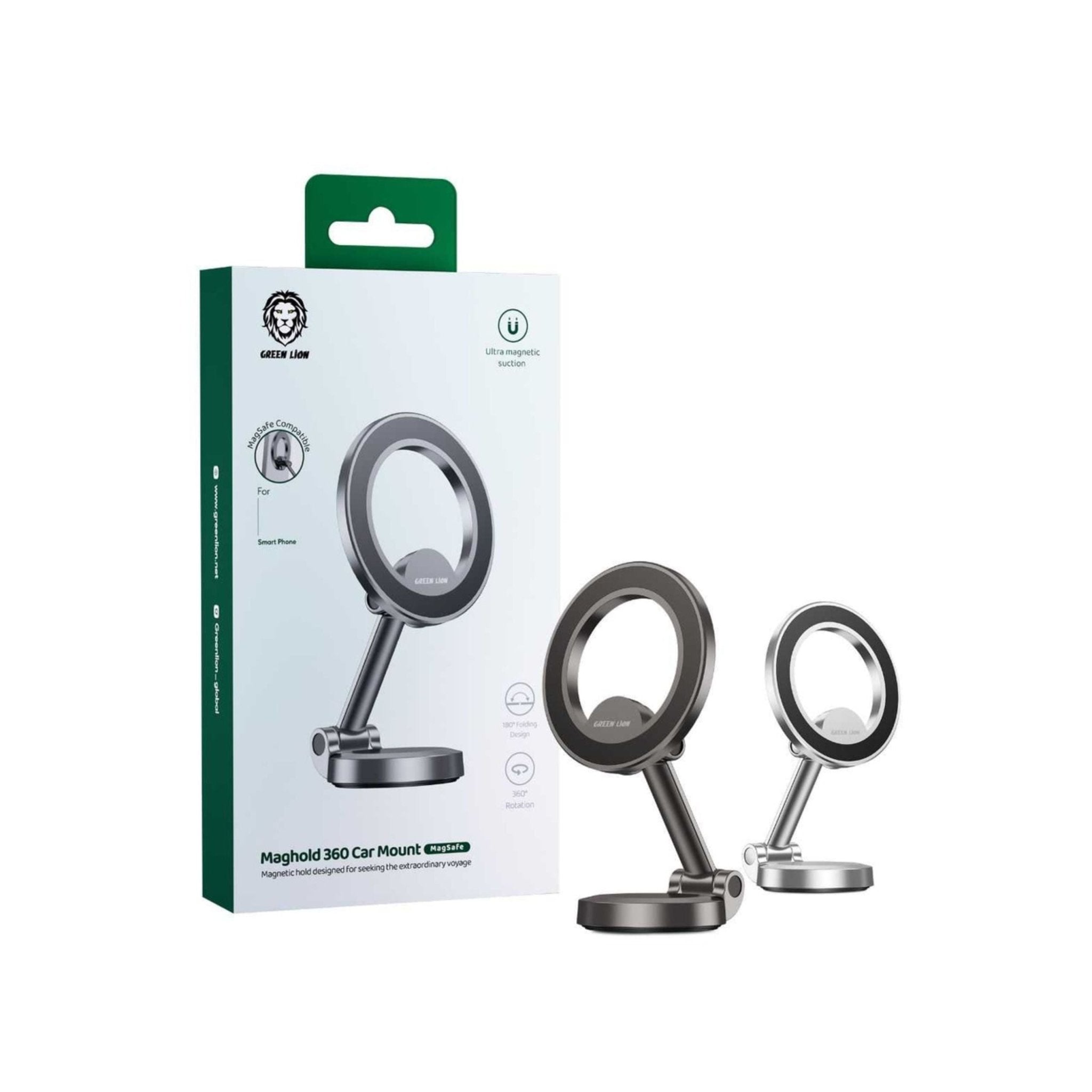 Green Lion Maghold 360 Car Mount - Black