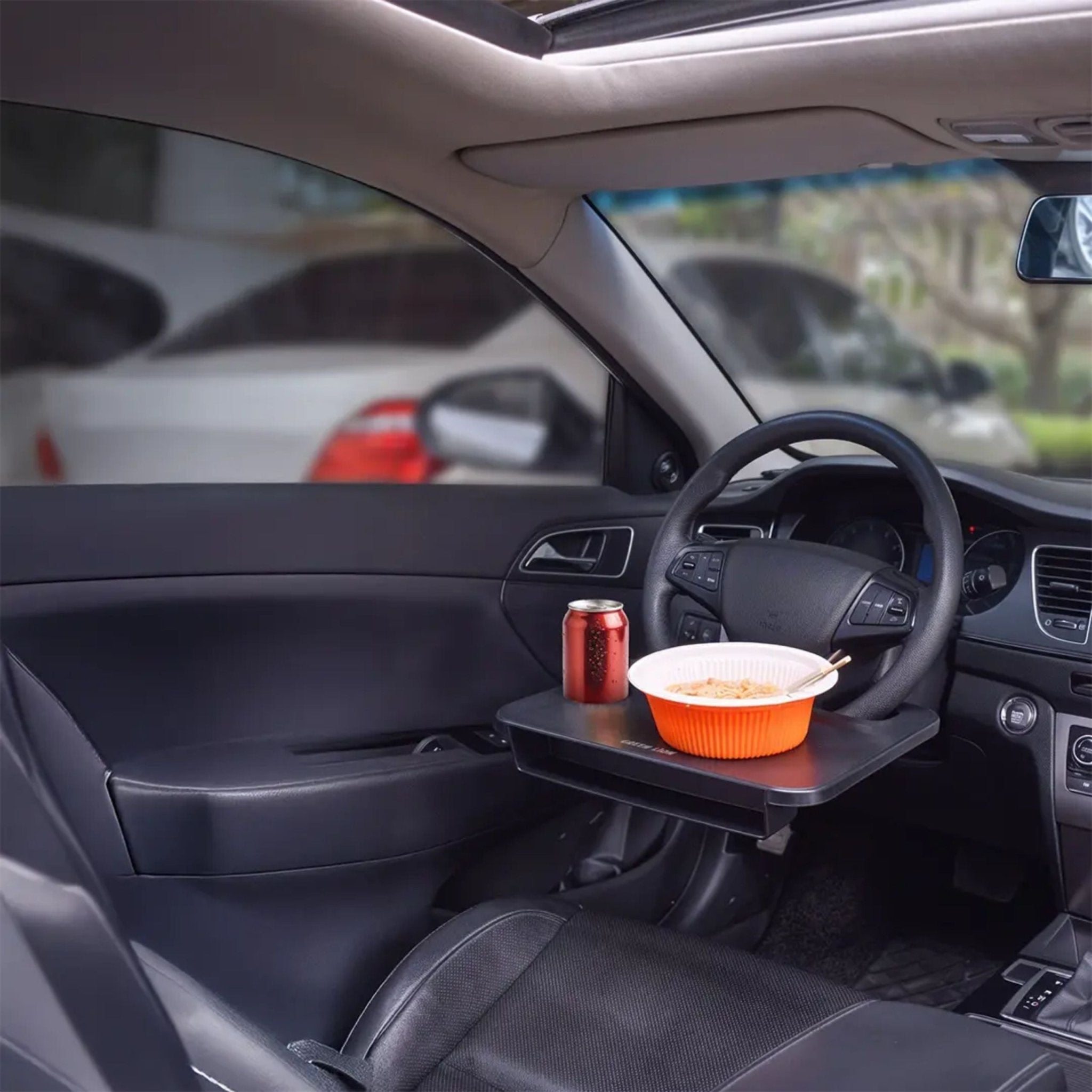 Green Lion Multifunctional Steering Wheel Tray - Black