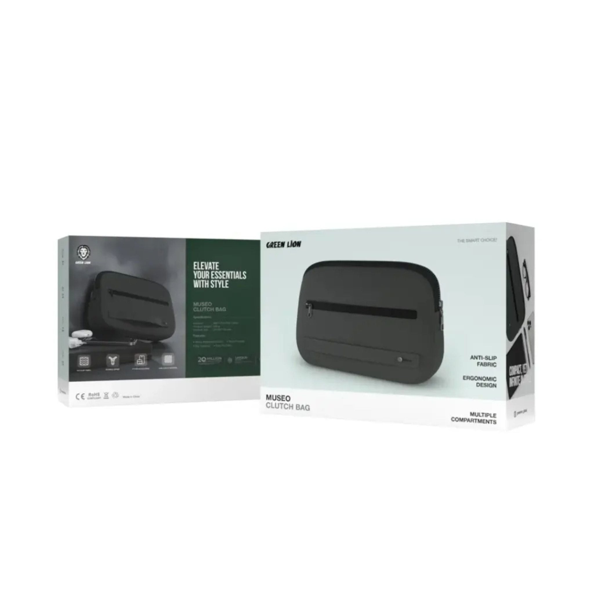 Green Lion Museo Clutch Bag - Green