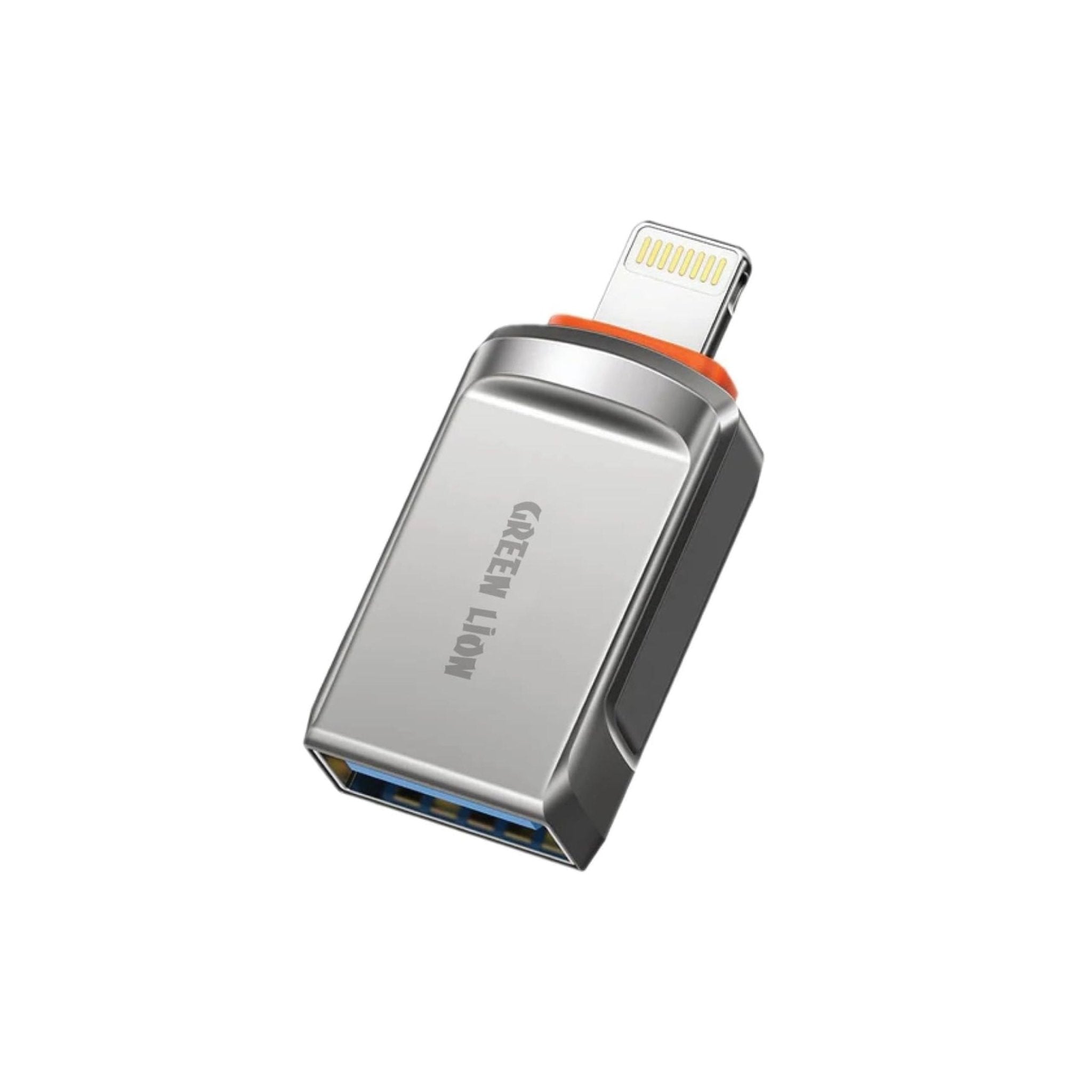 Green Lion OTG Adapter USB-A to Lightning 480mbps - Gray