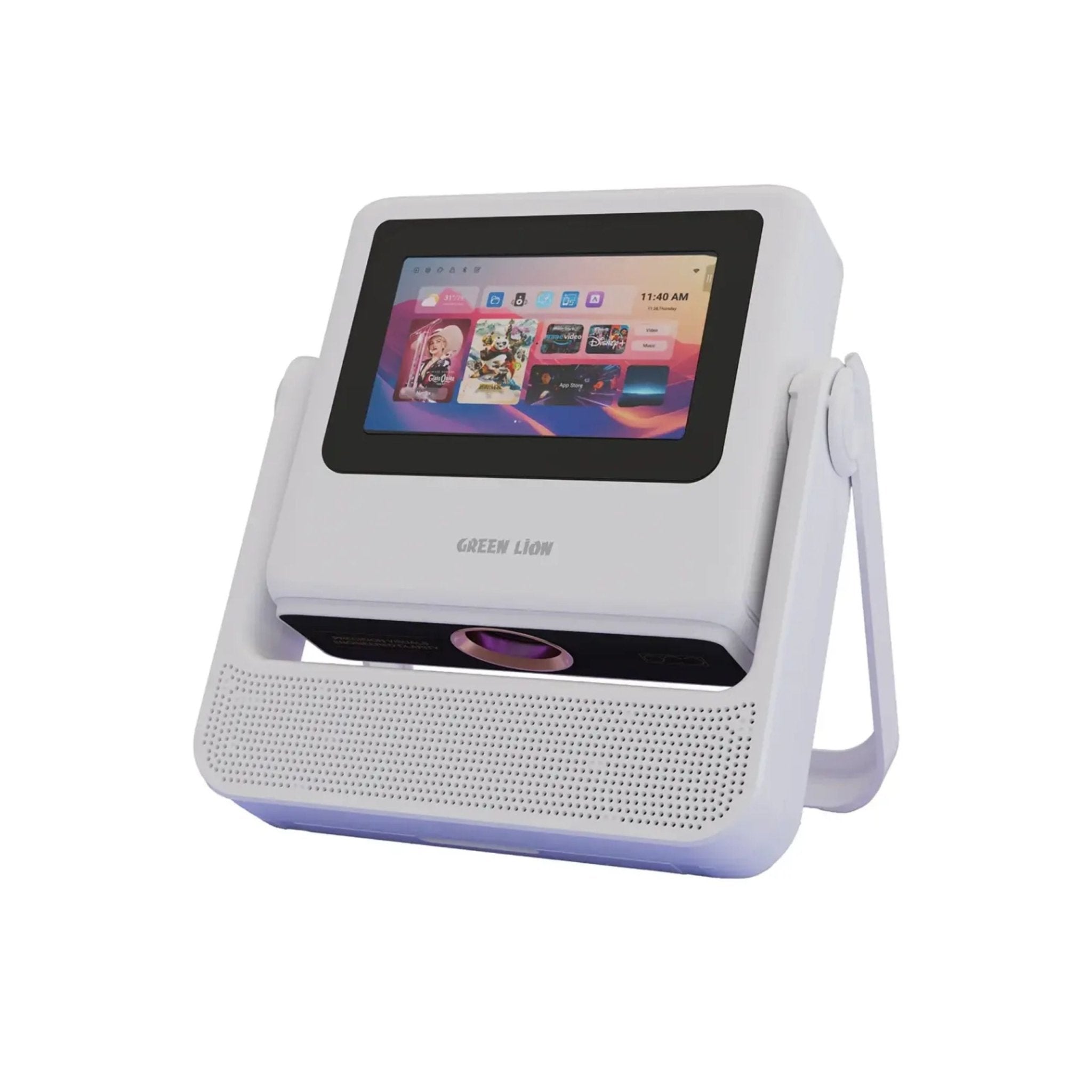 Green Lion Orion 2 Smart Projector with Smart Screen and 4K Support - White ( 1 Year Plan )