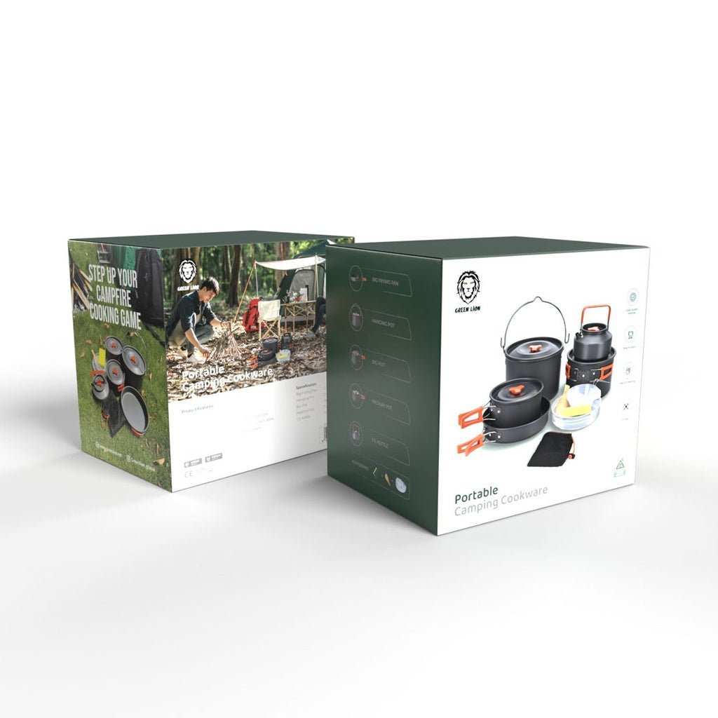 Green Lion Portable Camping Cookware - Black