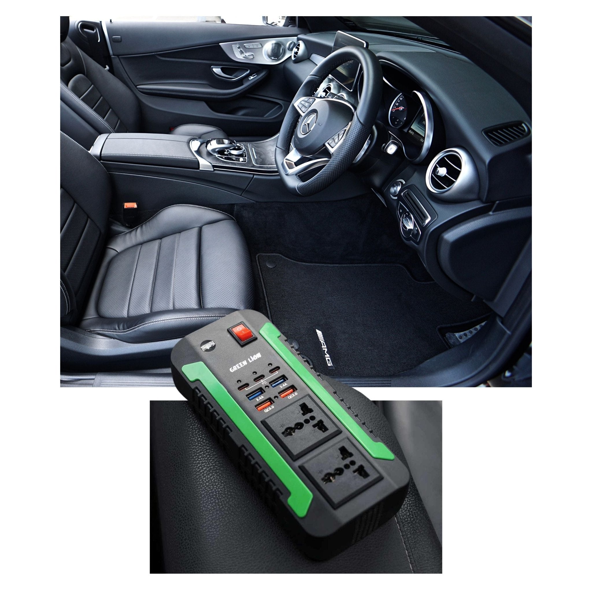 Green Lion SPARK 300 Power Inverter 300W - Black