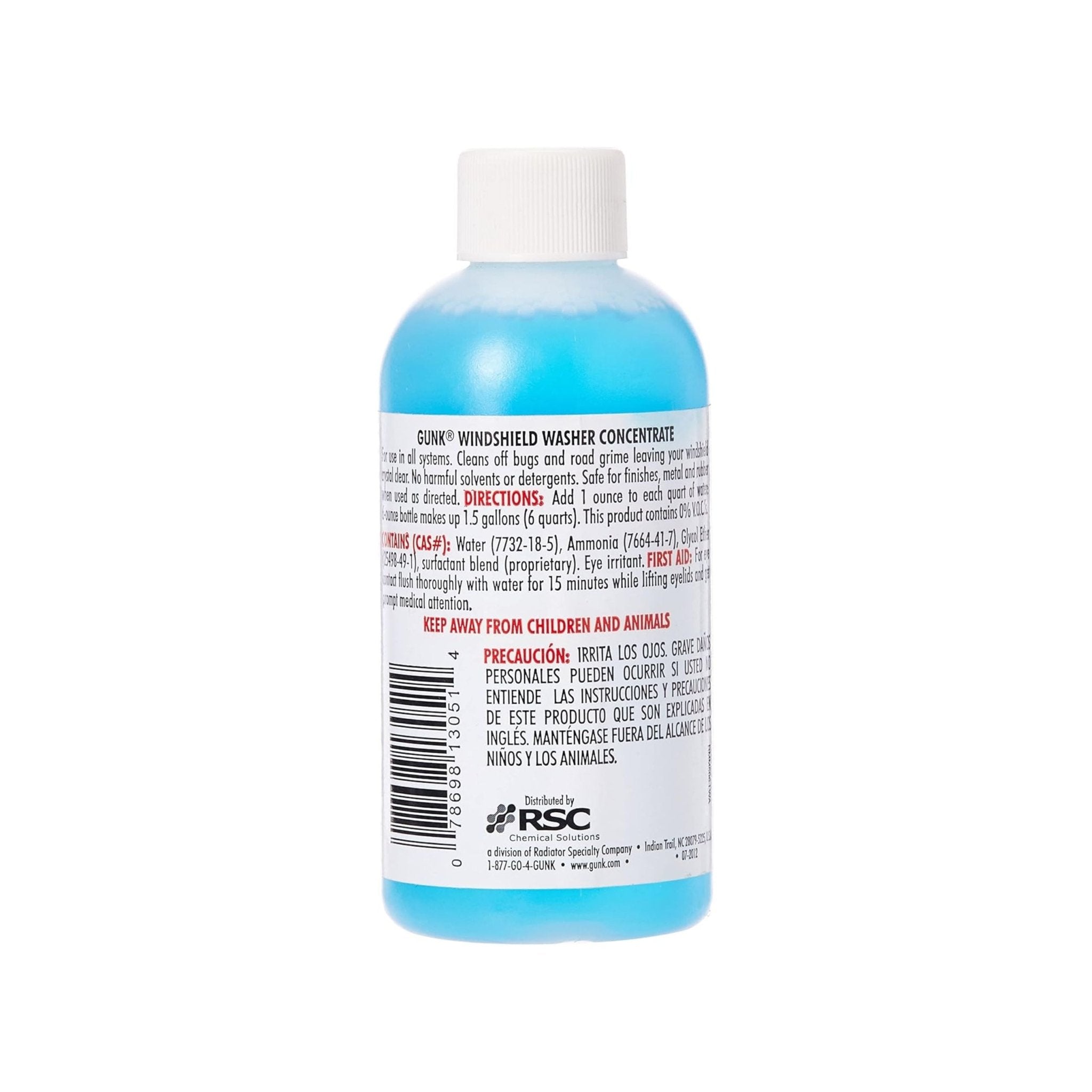 Gunk M506 Concentrated Windshield Washer Solvent - 6 fl. oz. (177mL)