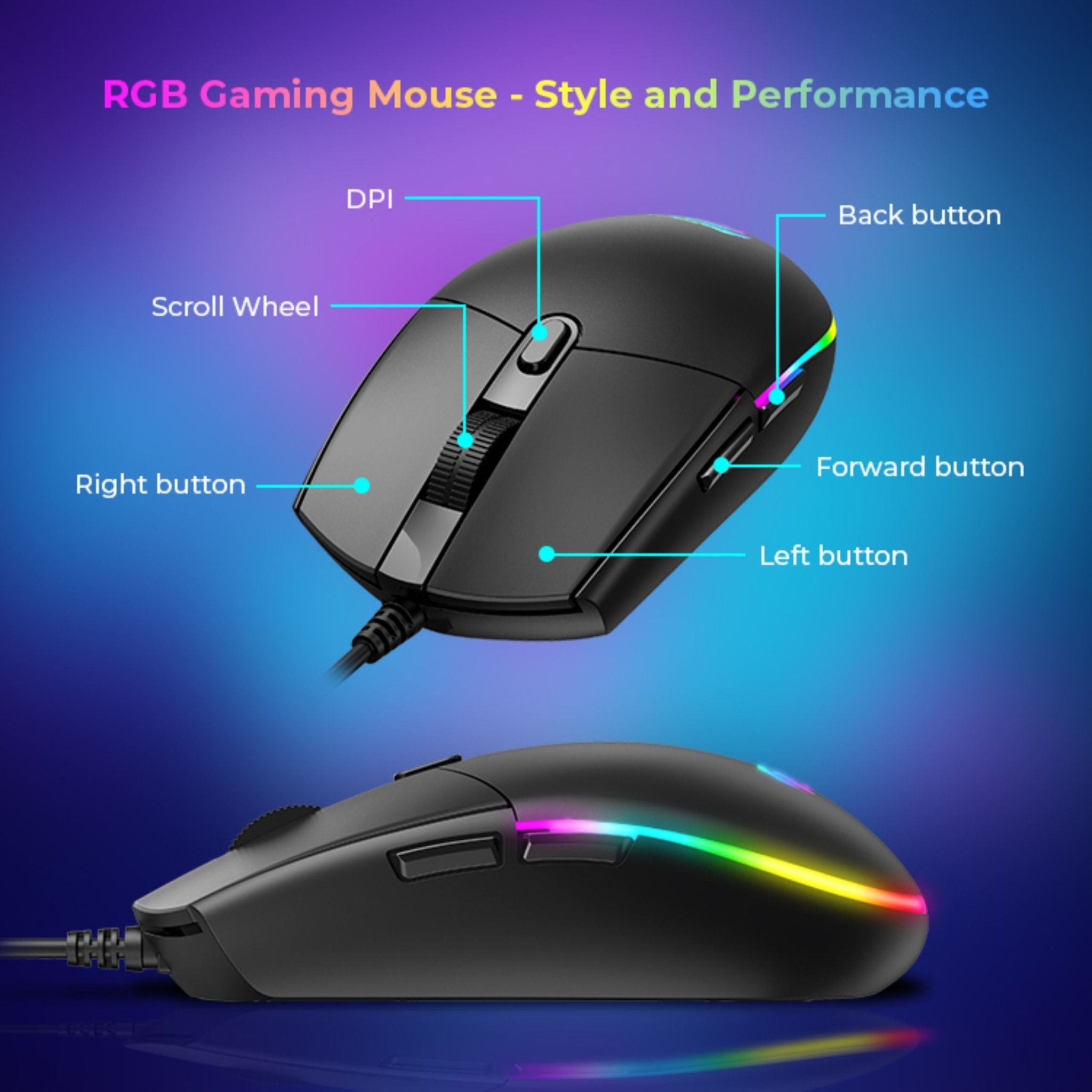HAVIT KB501CM 4NI1 Gaming Combo - Black