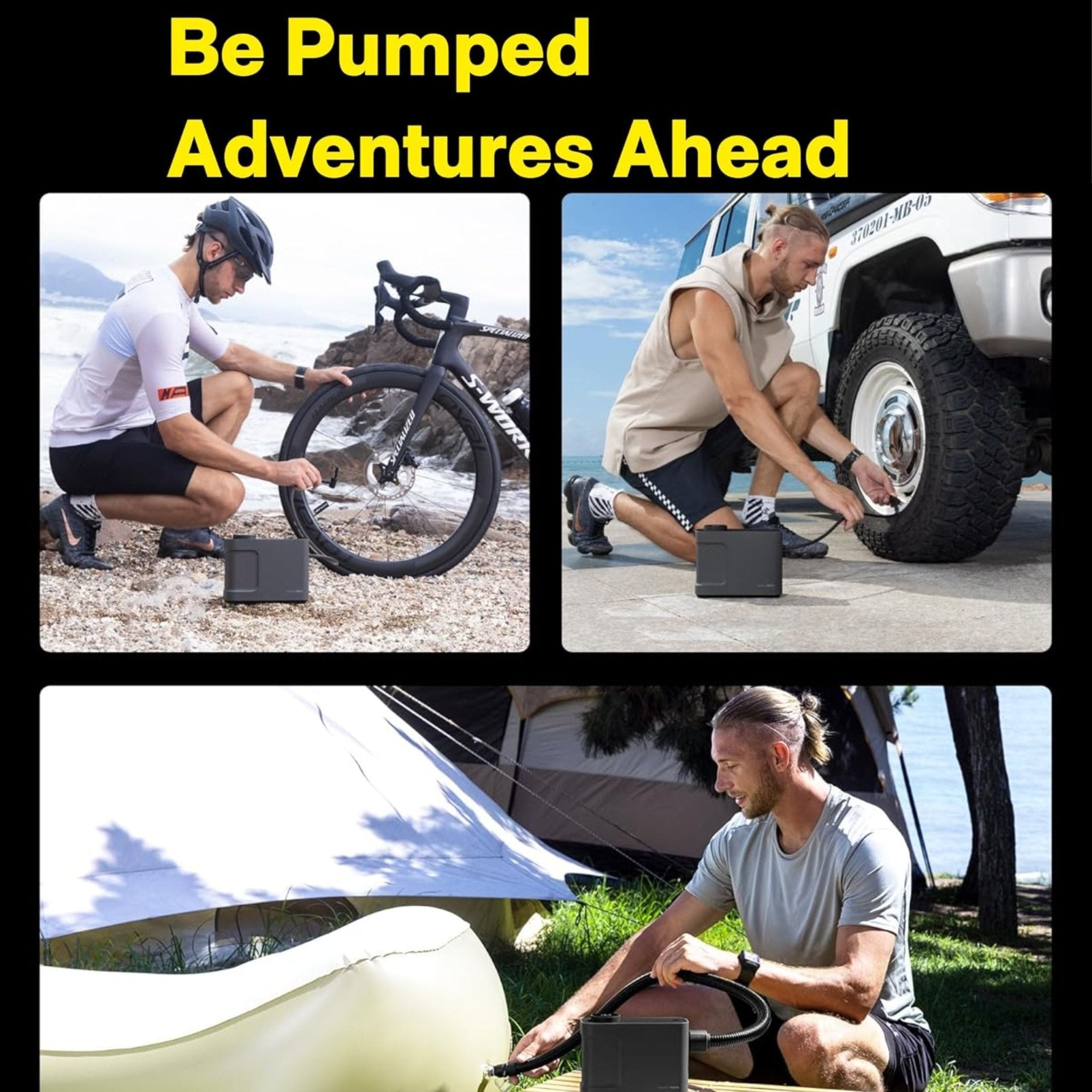 HOTO Portable Compressor,Pump - Black