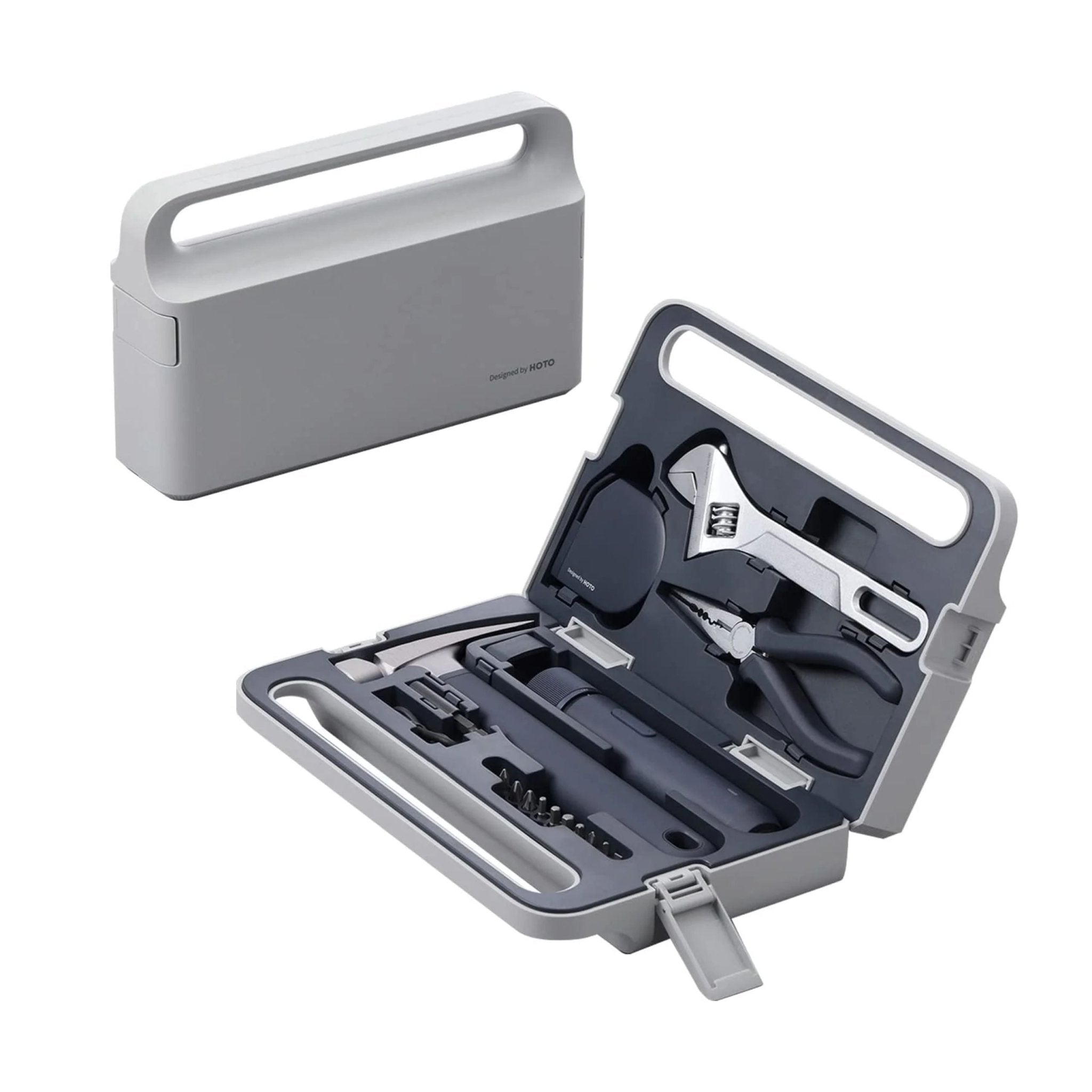 HOTO Precision Screwdriver Sets with 3.6V Electric Screwdriver Tool Set - Gray