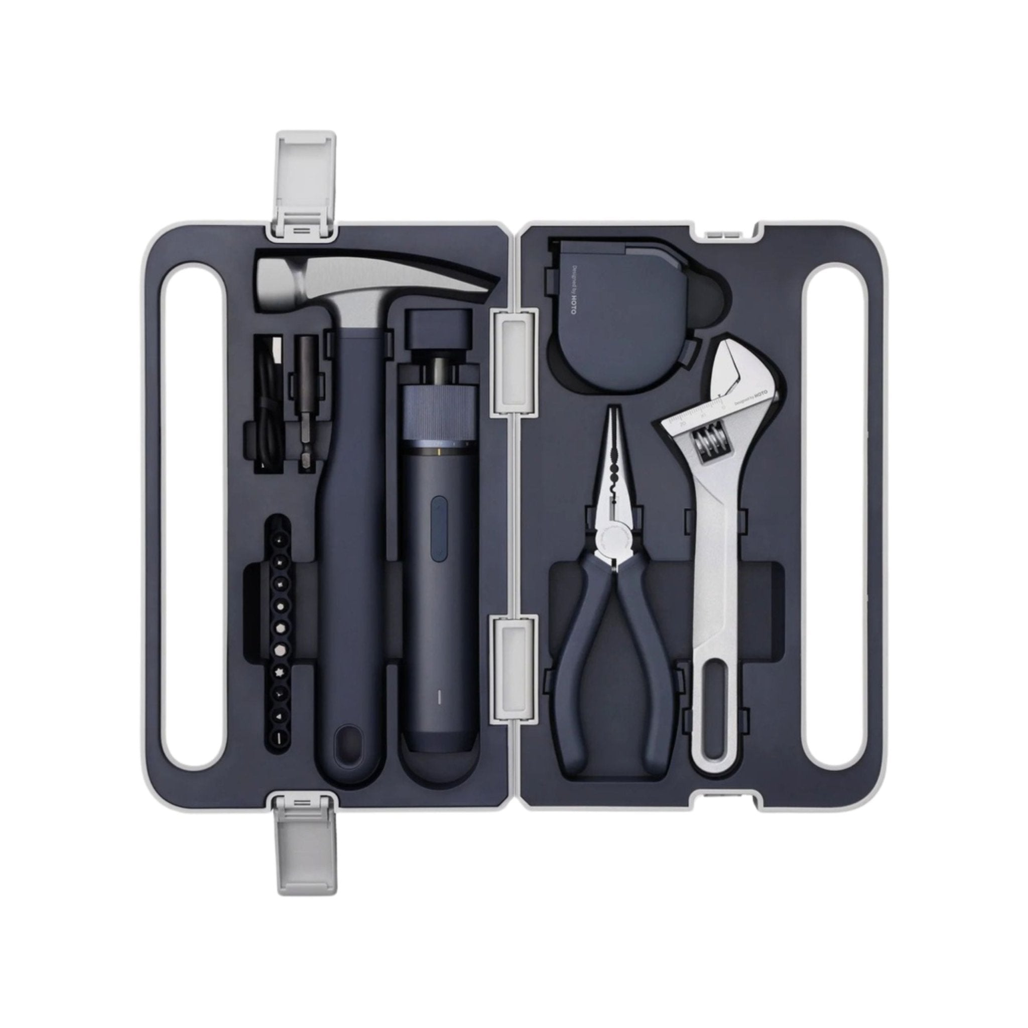 HOTO Precision Screwdriver Sets with 3.6V Electric Screwdriver Tool Set - Gray