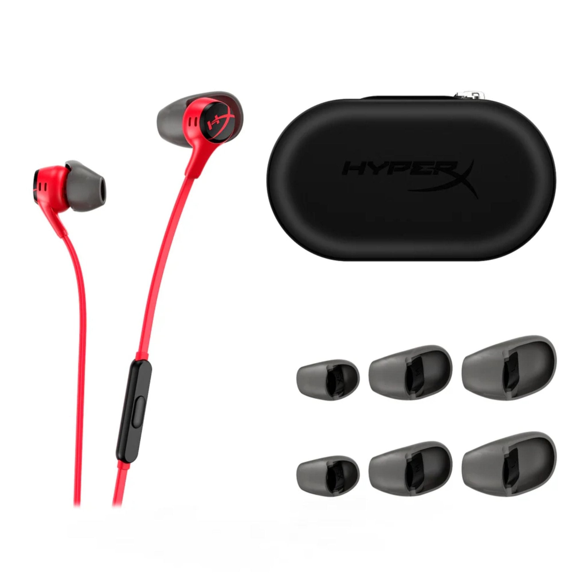 HYPERX Cloud II Wired Gaming Earbuds With Mic - Red
