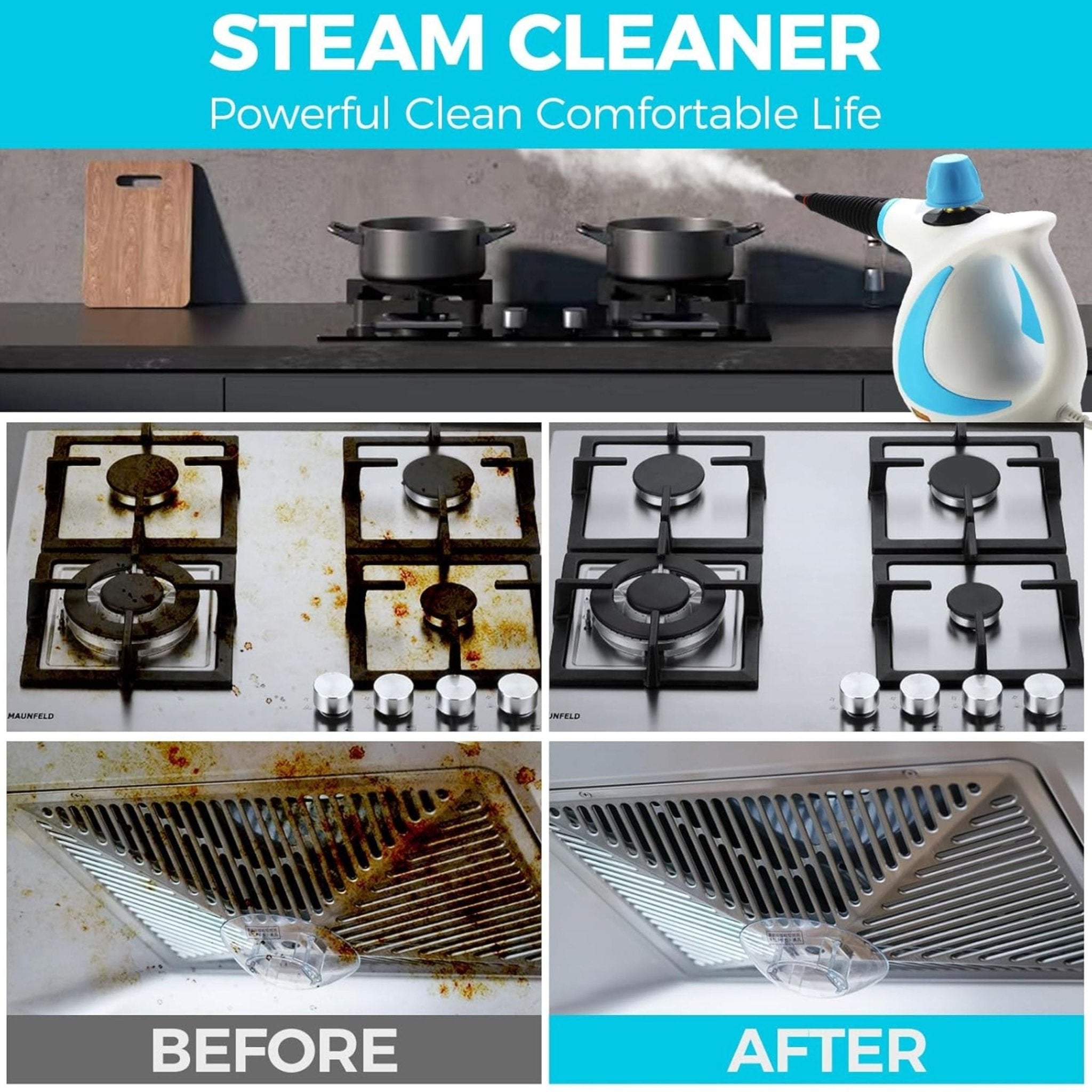 Handheld Steam Cleaner JQ399 - Blue