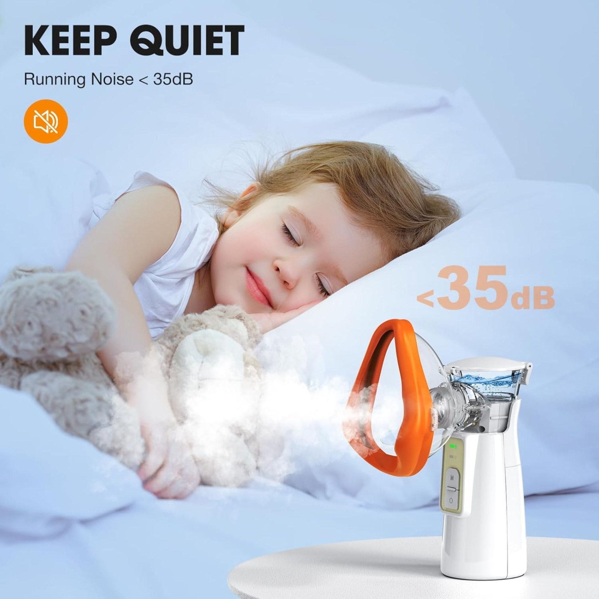 Handheld Ultrasonic Nebulizer P601 - White