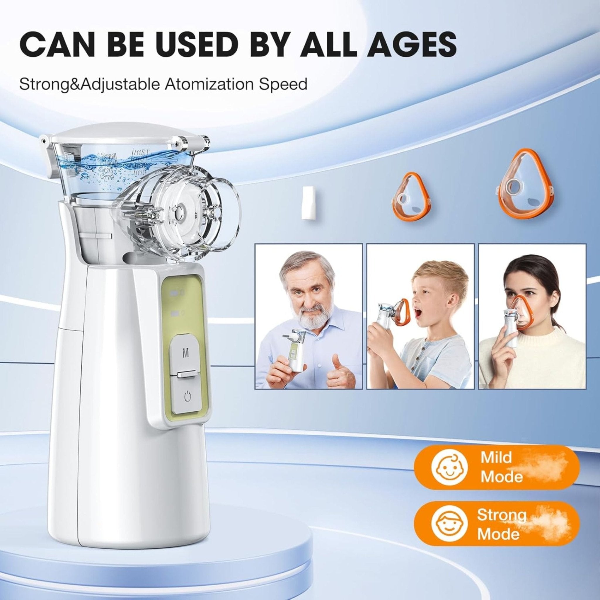 Handheld Ultrasonic Nebulizer P601 - White