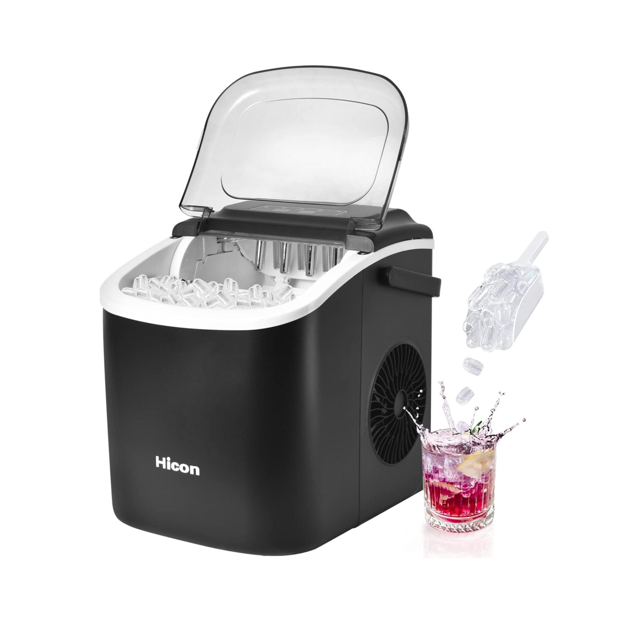 Hicon Ice Maker Machine HZB-16M - Black