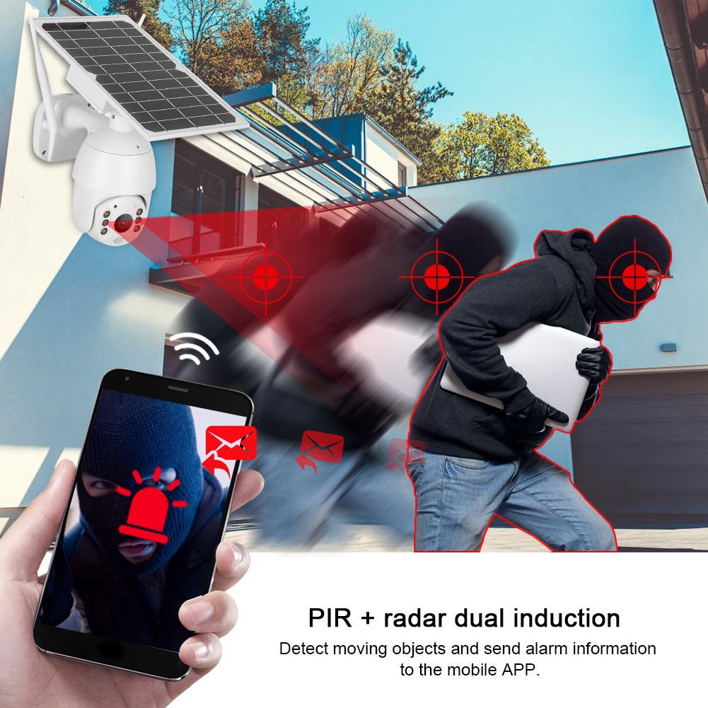 Intelligent Solar Energy Alert PTZ Camera 4G WIFI HD