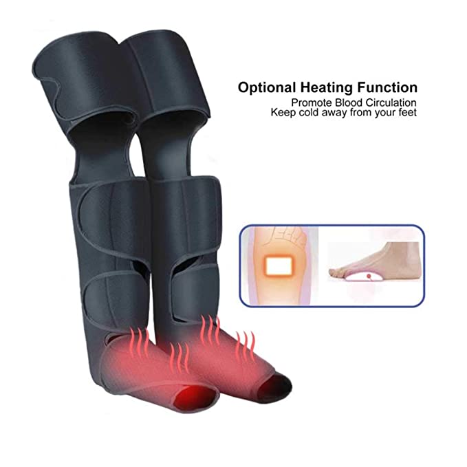 Intelligent Vibration Therapy System Air Compression Warmer Heating Leg Foot Massager