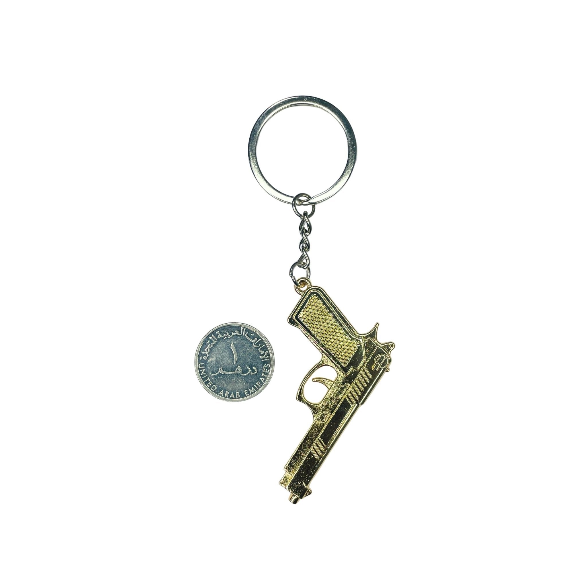 Keychain Gun - 2 - Gold