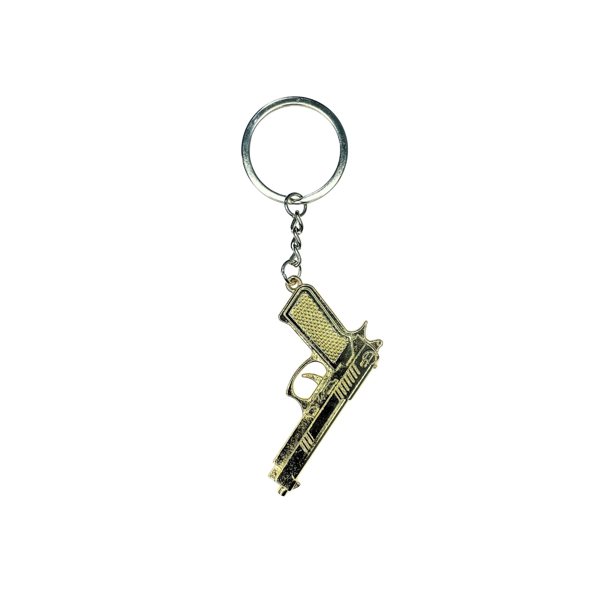 Keychain Gun - 2 - Gold