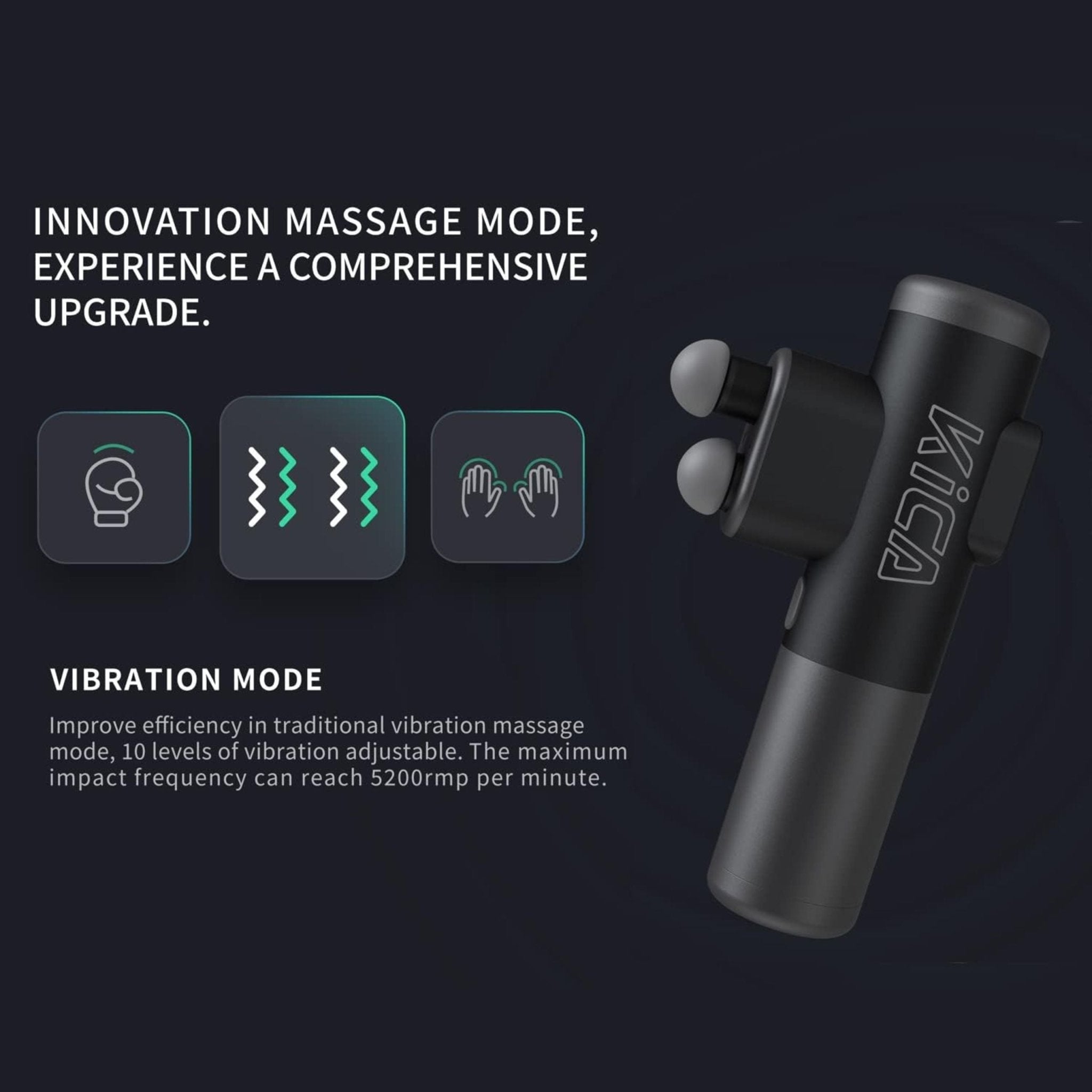 KiCA Pro Dual-Head Massage Gun A3D