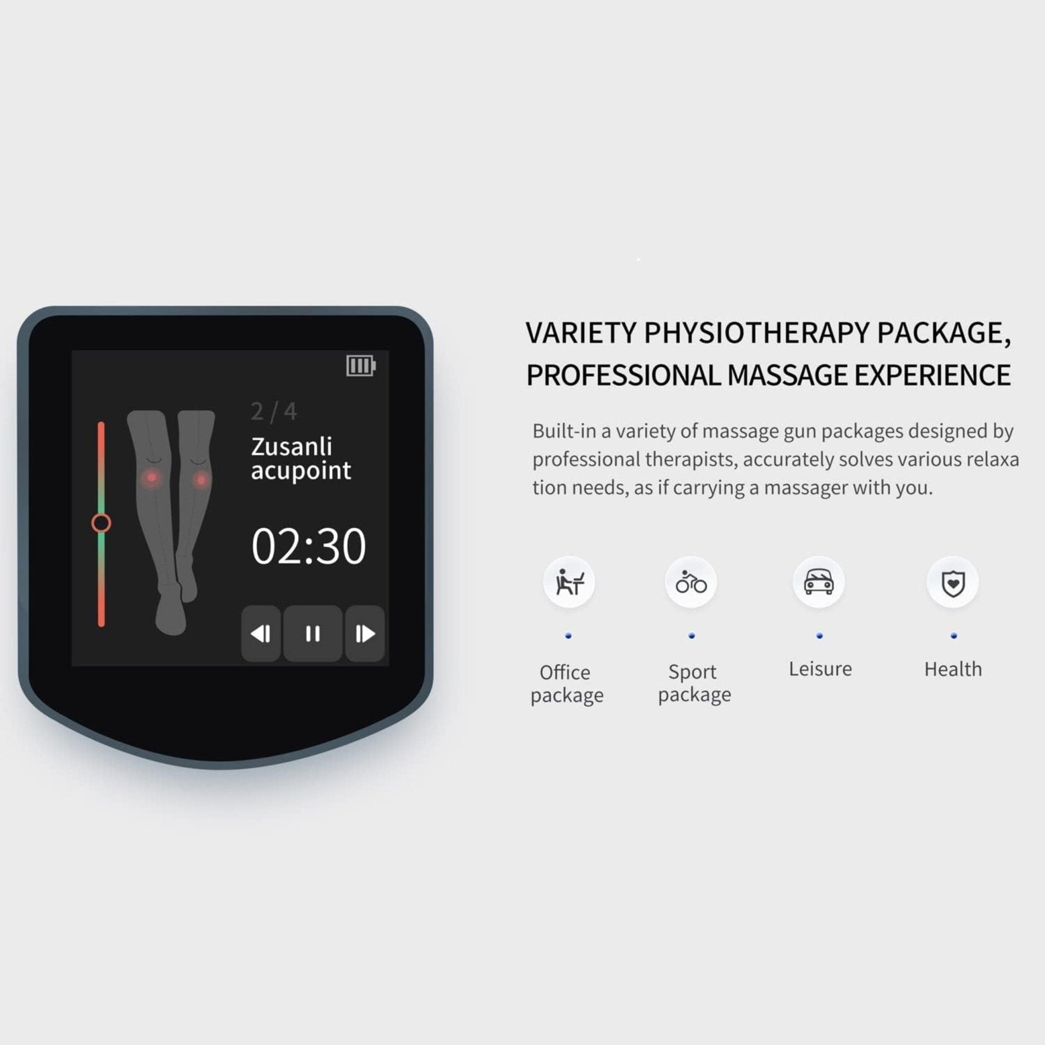 KiCA Pro Dual-Head Massage Gun A3D