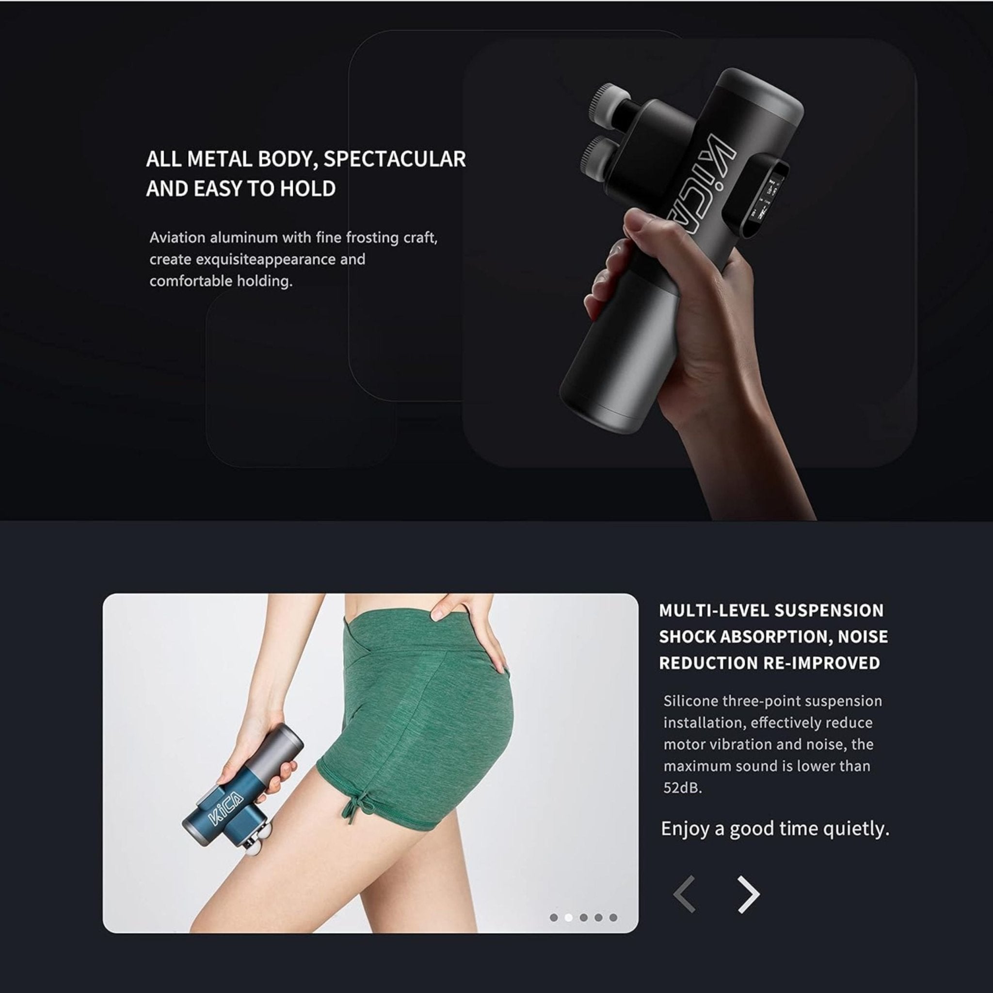 KiCA Pro Dual-Head Massage Gun A3D