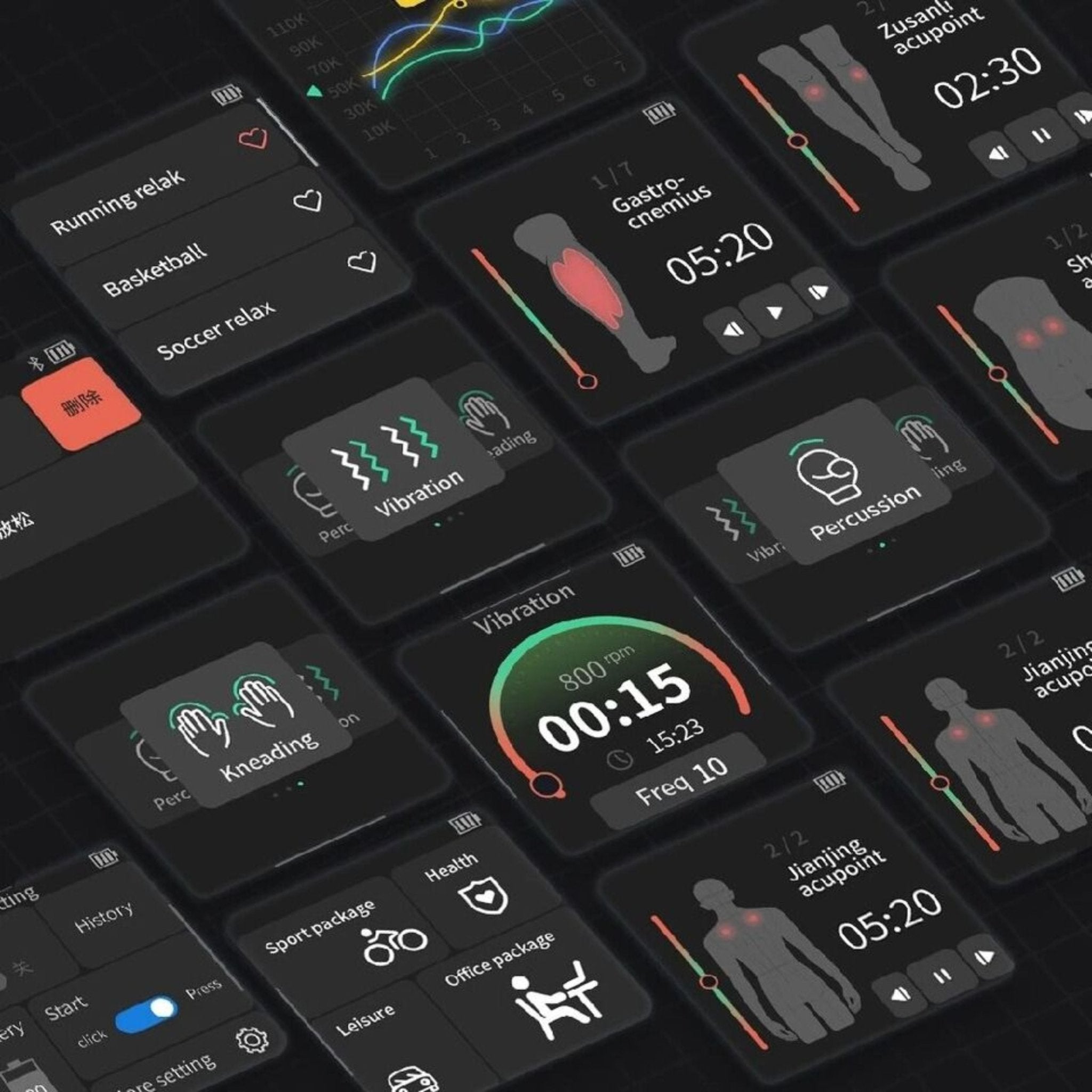 KiCA Pro Dual-Head Massage Gun A3D