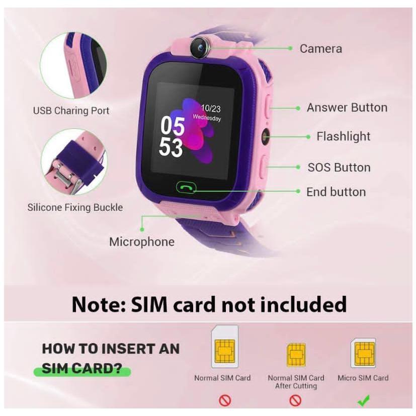 Kids Smart Watch - Pink
