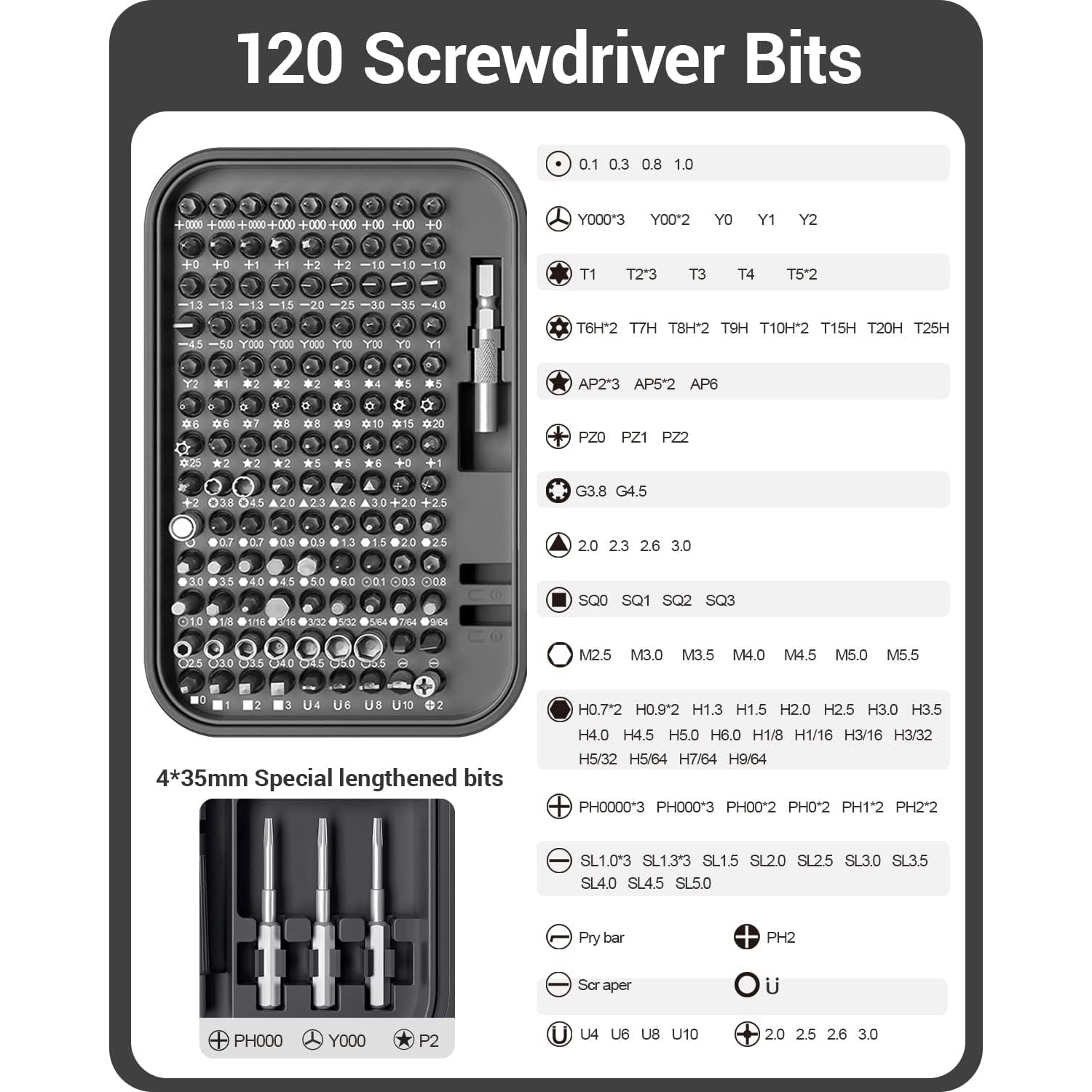 Kingsdun Precision Screwdriver Repair Tool Kit 130 IN 1