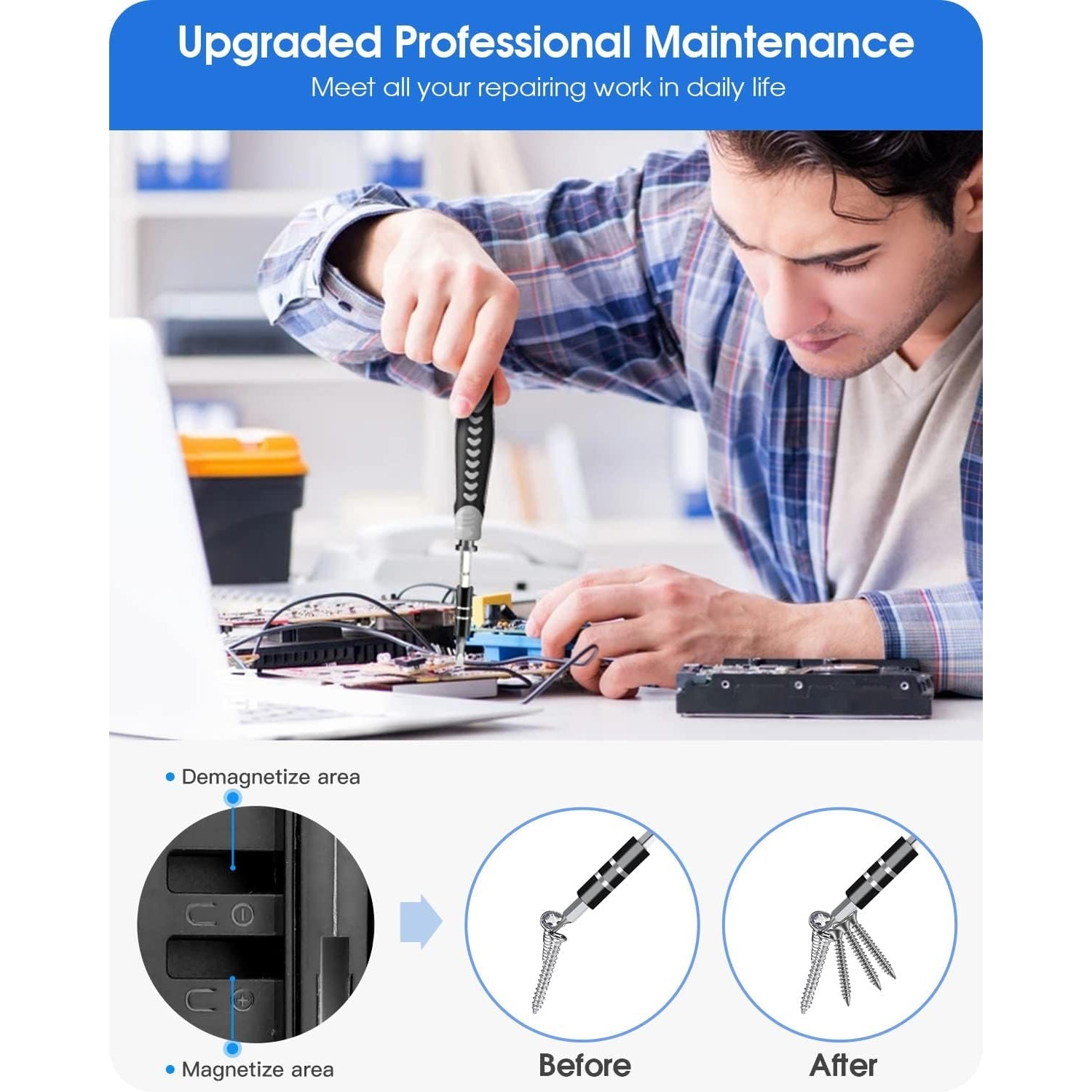 Kingsdun Precision Screwdriver Repair Tool Kit 130 IN 1