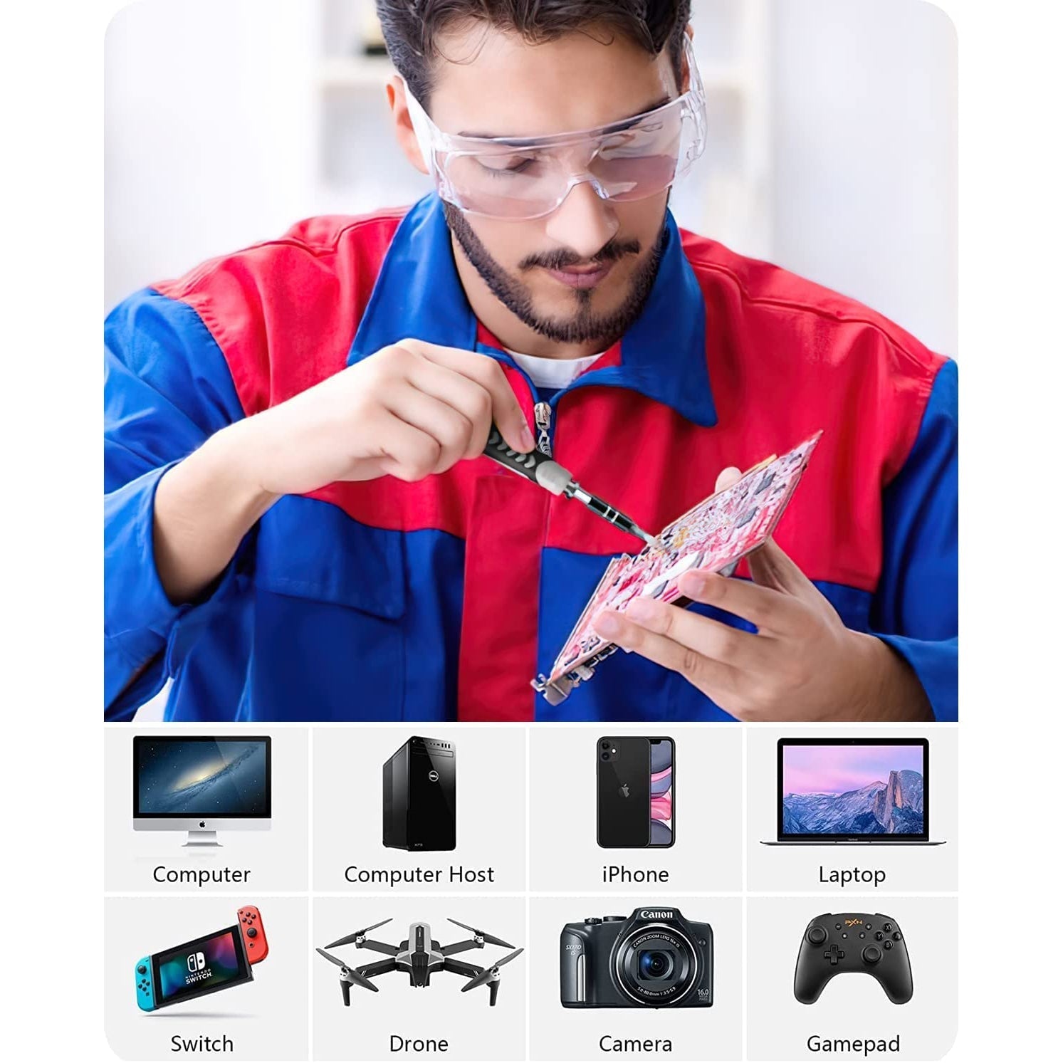 Kingsdun Precision Screwdriver Repair Tool Kit 130 IN 1