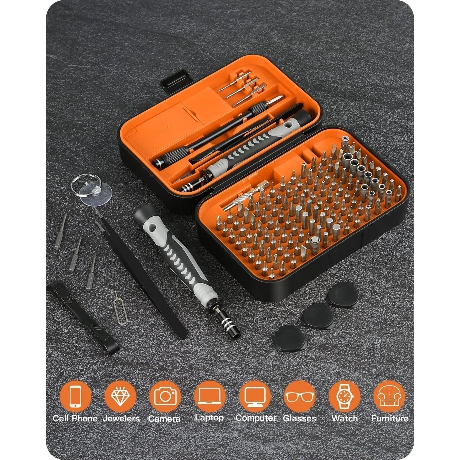 Kingsdun Precision Screwdriver Repair Tool Kit 130 IN 1