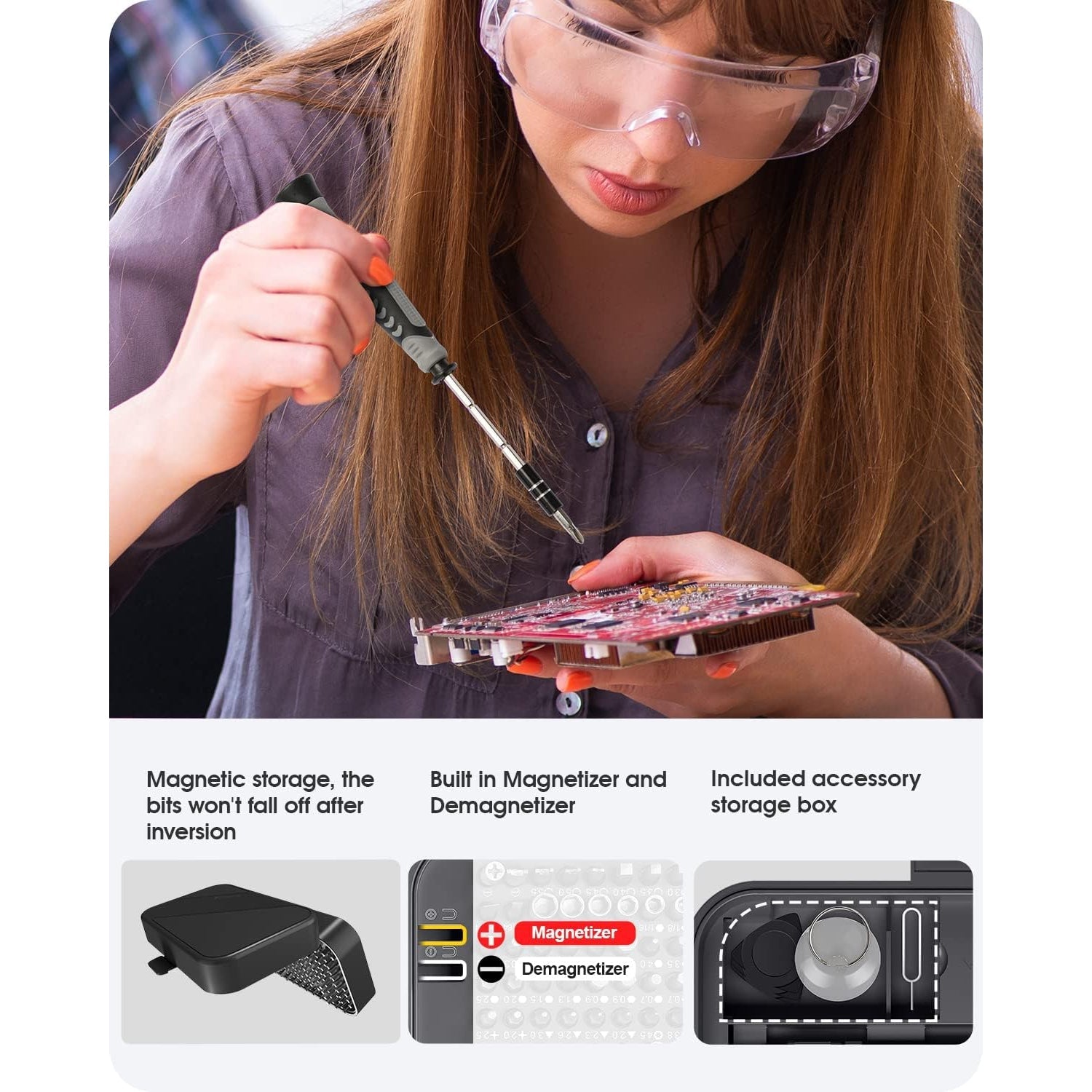 Kingsdun Precision Screwdriver Repair Tool Kit 130 IN 1