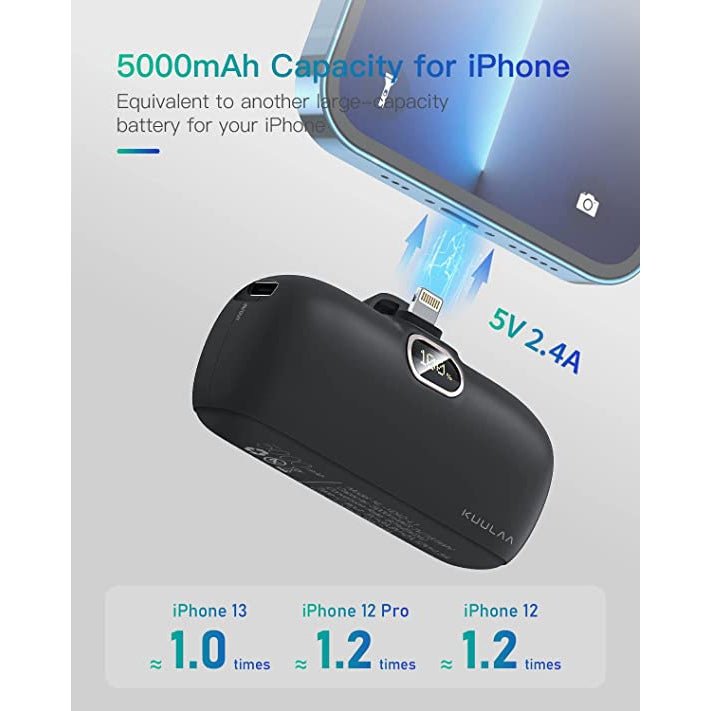 Kuulaa Power bank 5000mah KL-YD42-L1 For I-Phones - Black