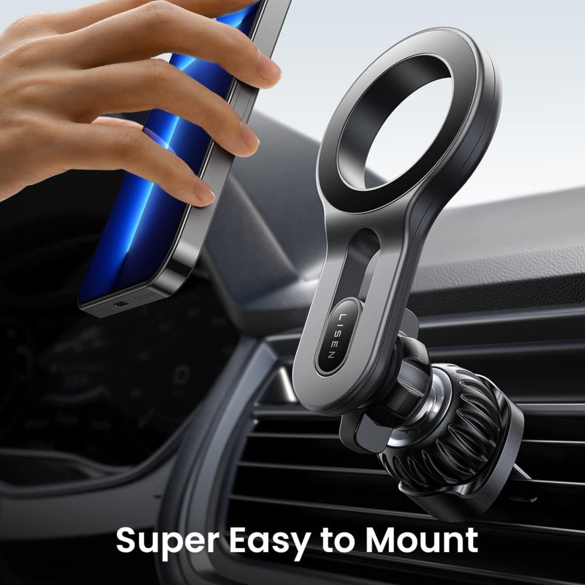 LISEN Air Vent Magsafe Car Phone Holder - Black