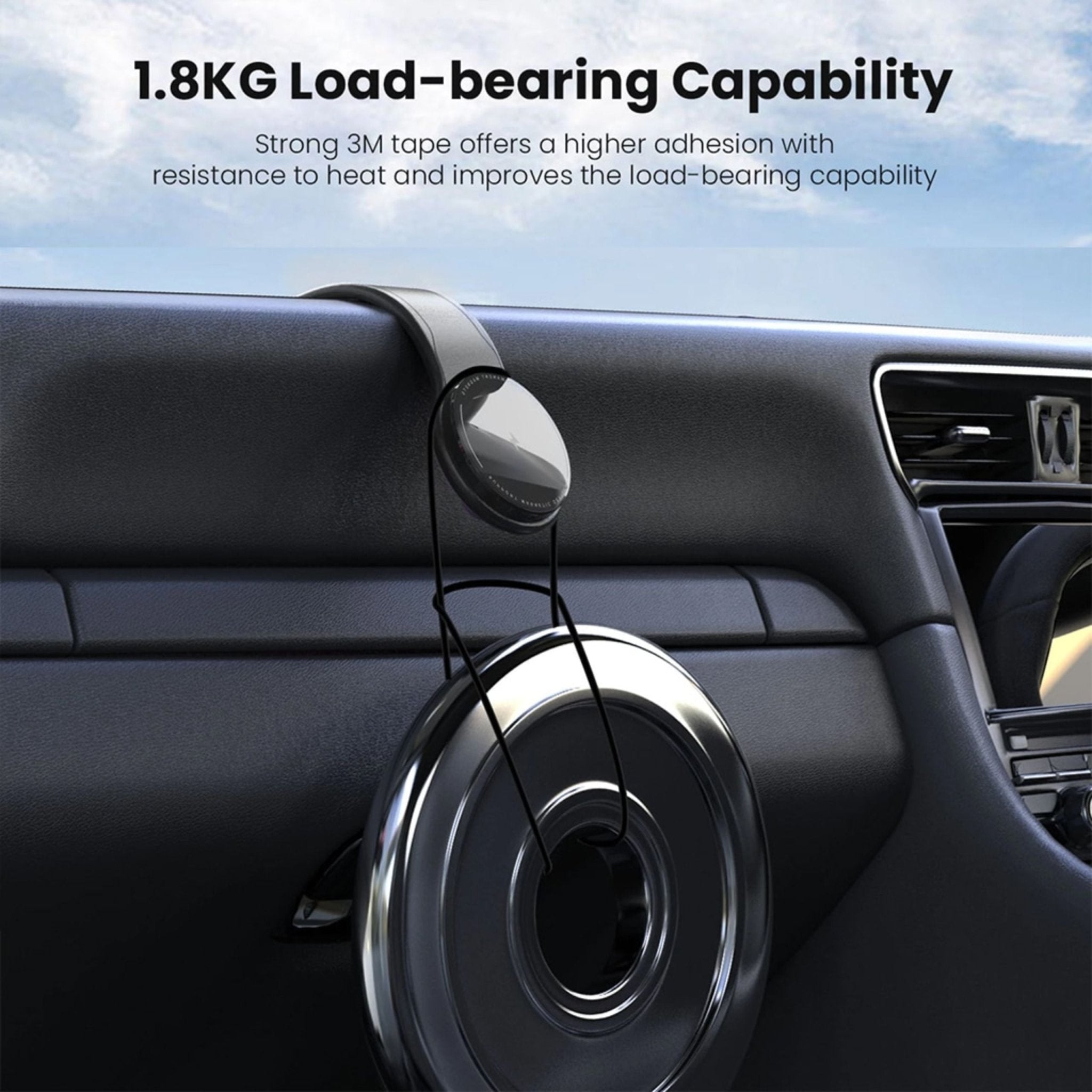 LISEN Folding MagSafe Mobile Phone Holder - Black