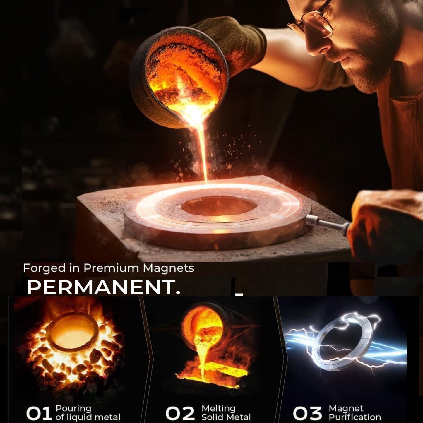 LISEN Magsafe Car Mount 360 Degree - Black