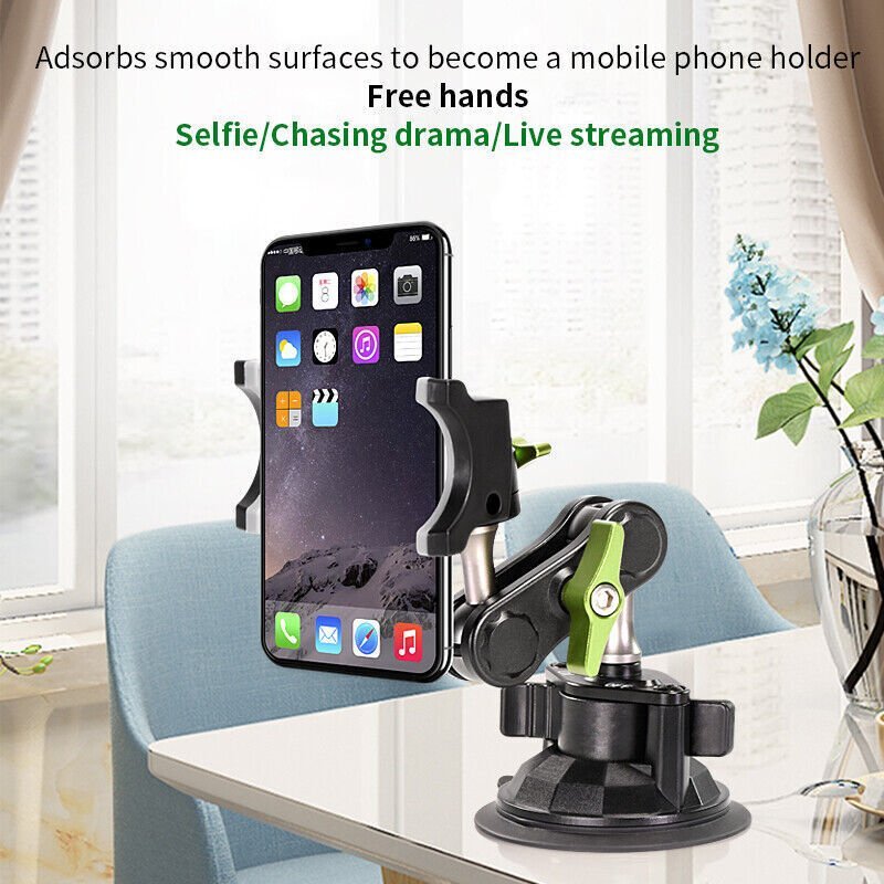 LanParte Ultimate Phone Holder With Suction Cup Mount - Black