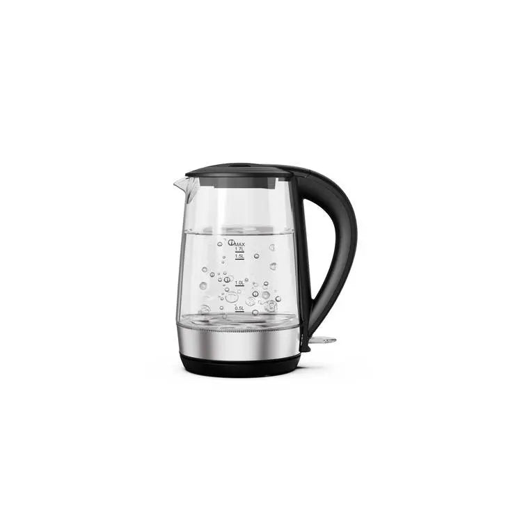 LePresso 360 Transparent Quick-Boil Glass Kettle 1.7L 2200W (LPRGKTBK) - Black