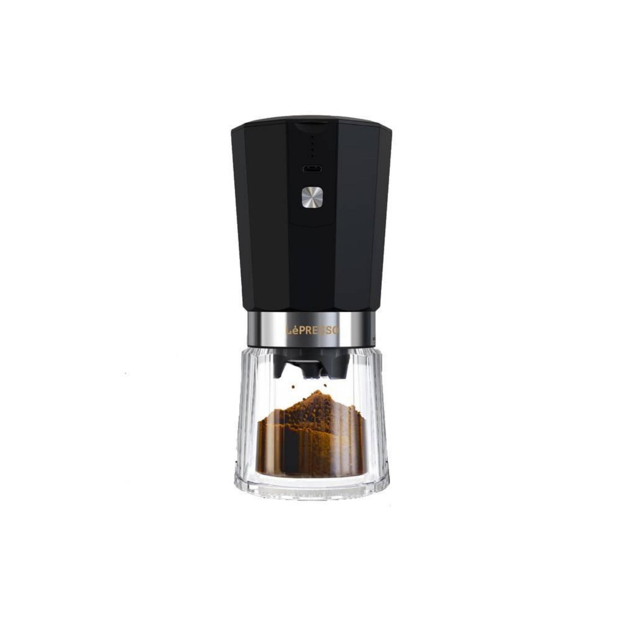 LePresso Cordless Electric Conical Burr Grinder - Black