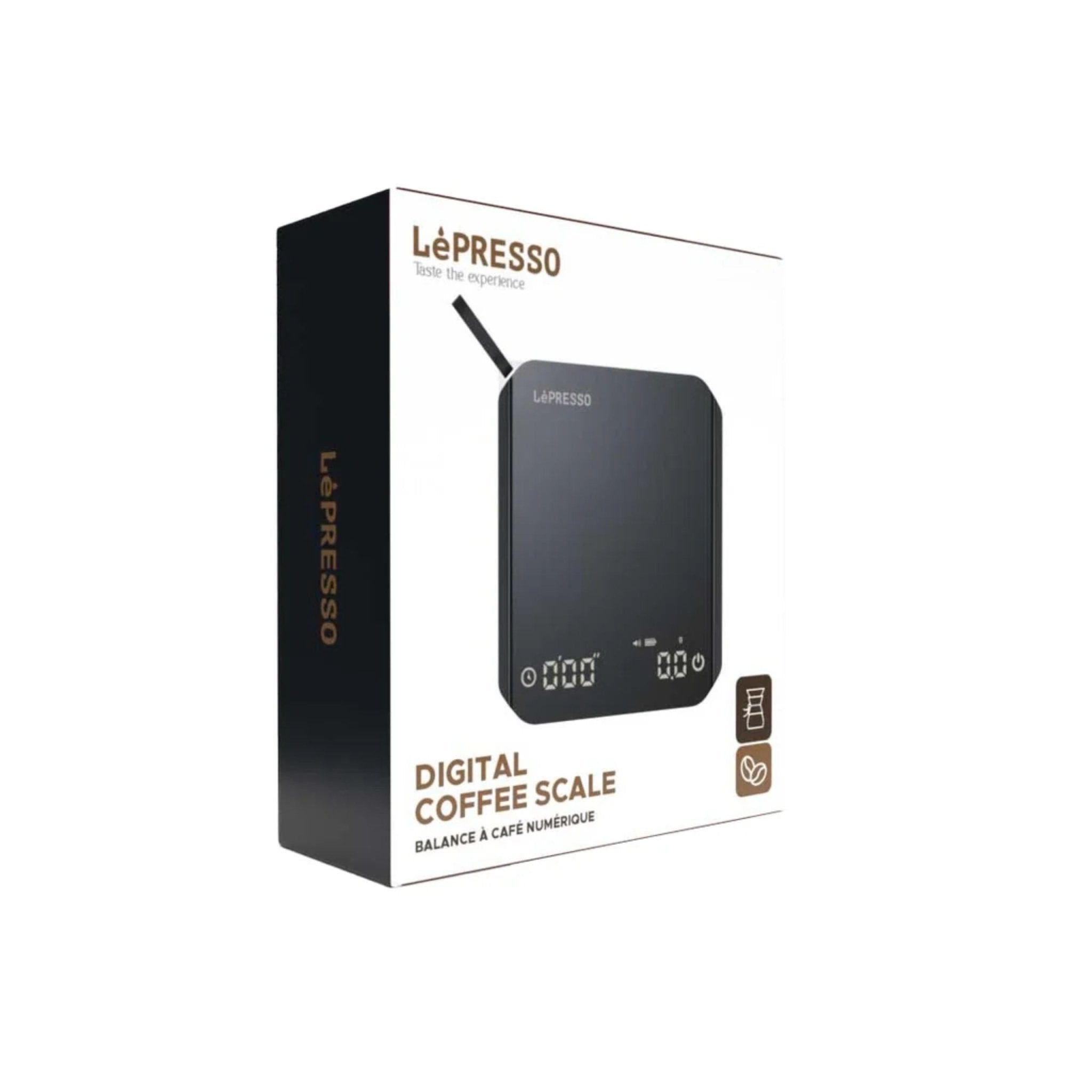 LePresso Digital Coffee Scale with Timer - Black