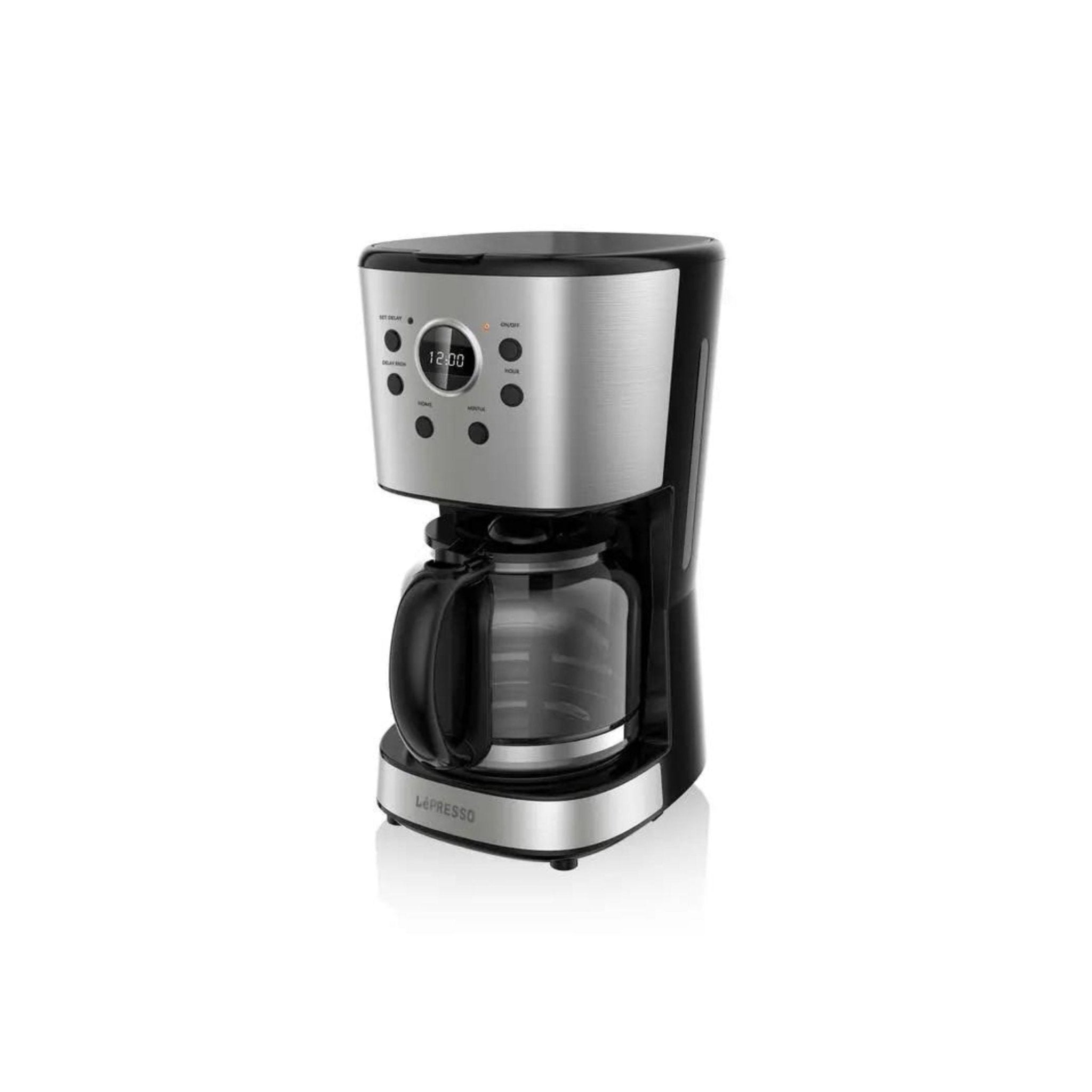 LePresso Drip Coffee Maker with Glass Carafe 1.5L 900W (LPCMDGBK) - Black