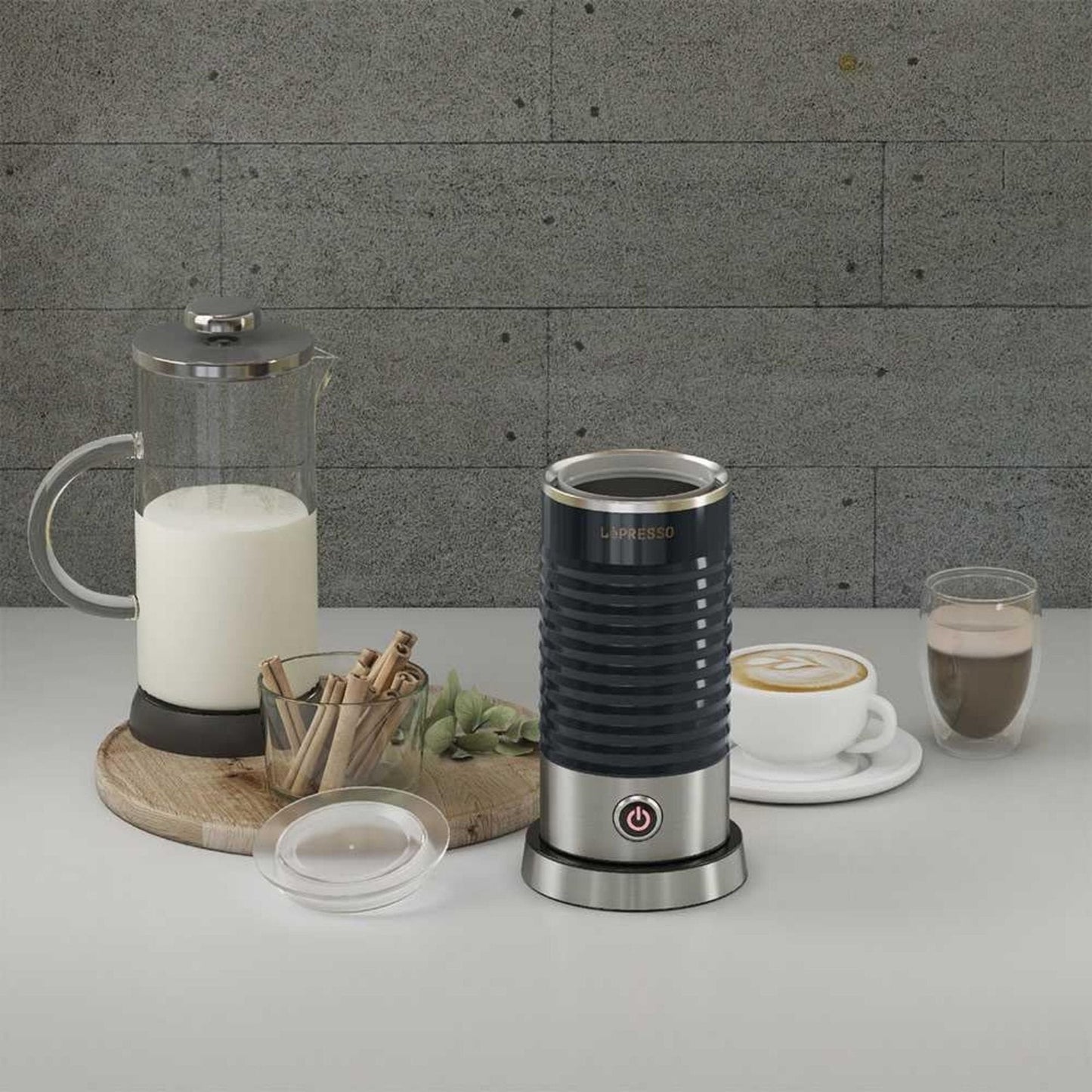 LePresso Hot & Cold Milk Frother 100mL 450W (LPMLFRBK) - Black