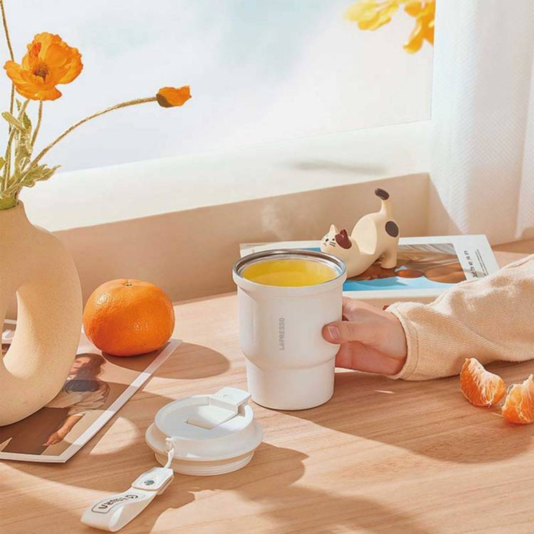 LePresso Insulated Tumbler Hot & Cold Drinks Mug 450ml