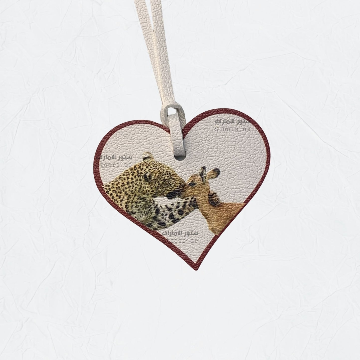 Leather Charm Cheetah & Gazelle - 1