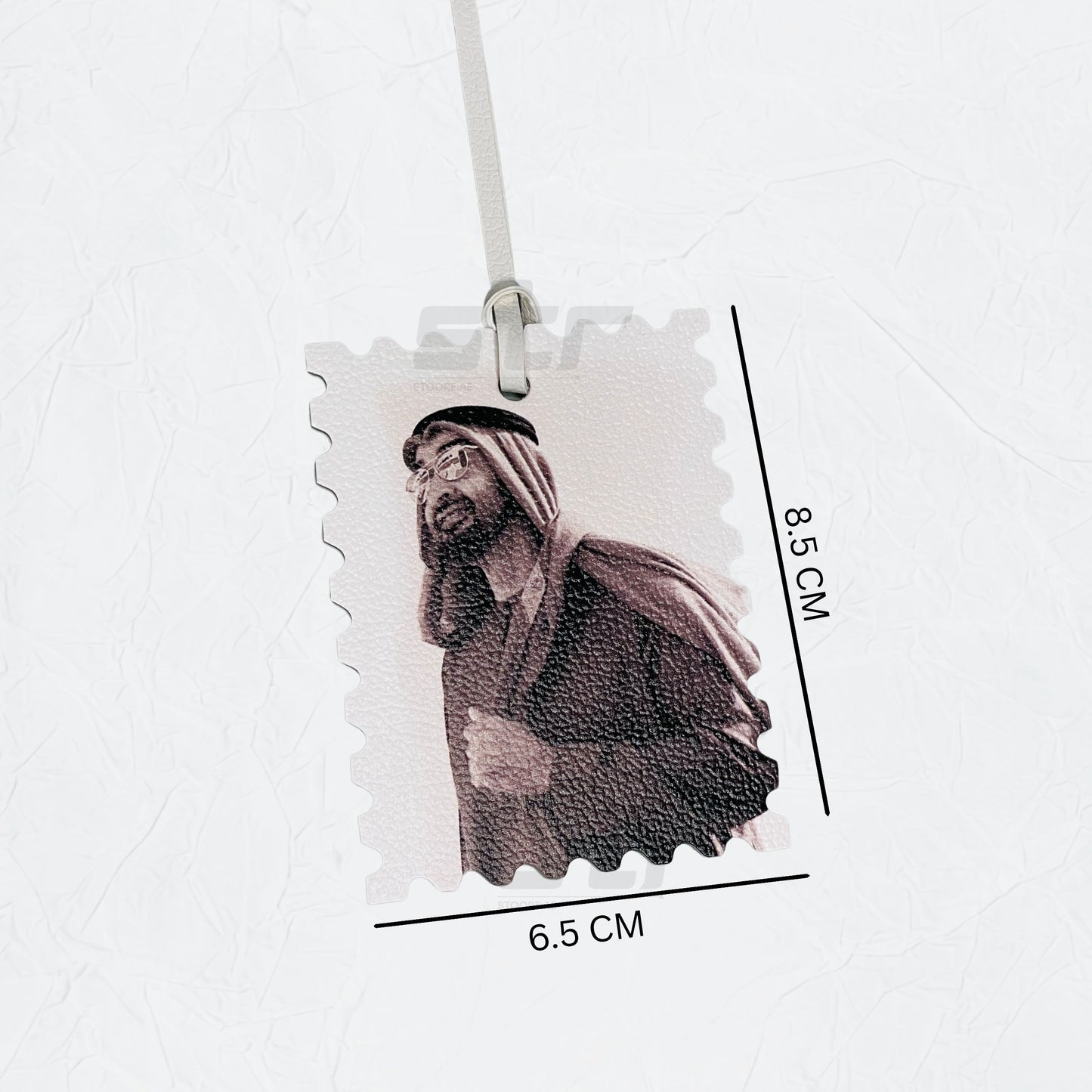 Leather Charm Double Side Sheikh Mohammed bin Zayed Al Nahyan - 2