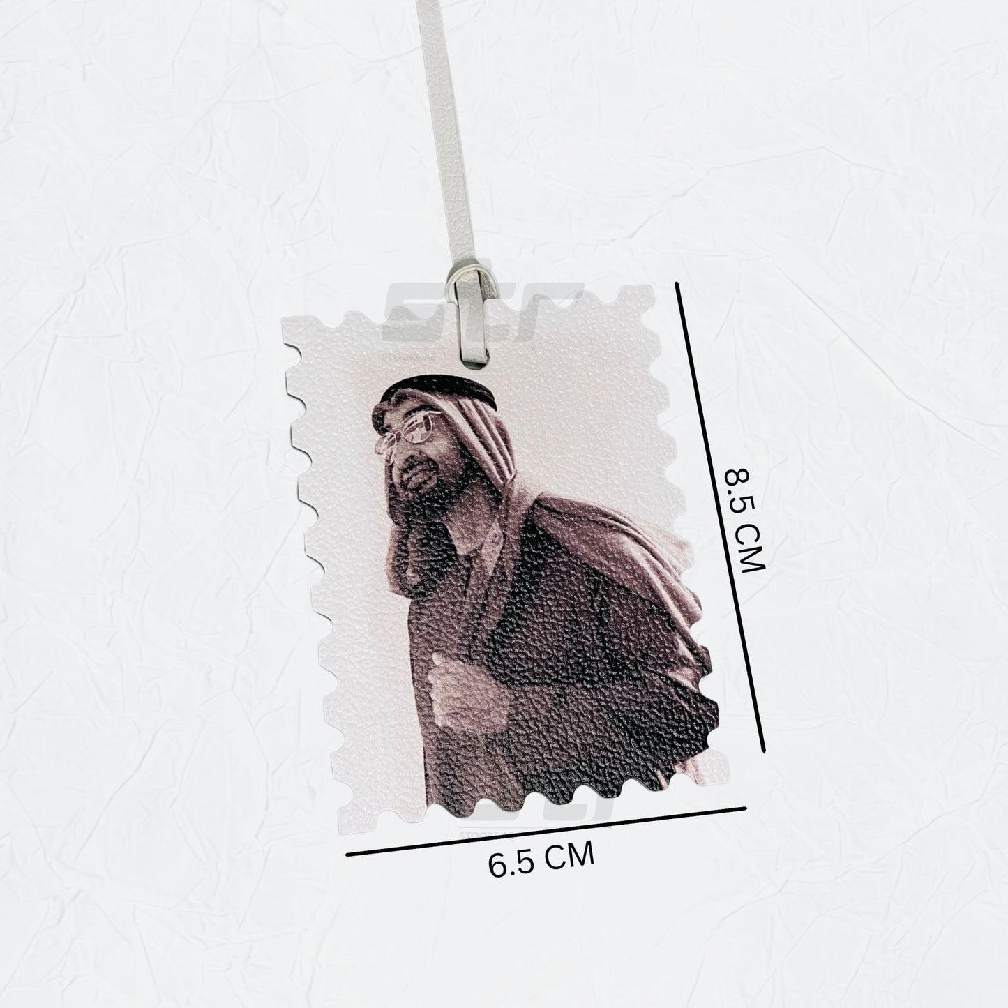 Leather Charm Double Side Sheikh Mohammed bin Zayed Al Nahyan - 2
