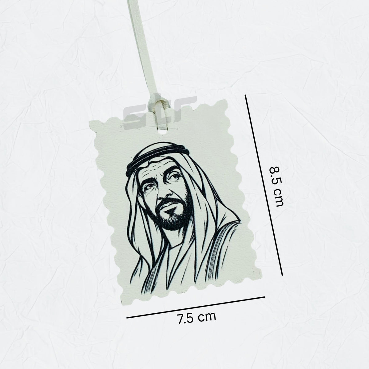 Leather Charm Double Side Sheikh Zayed bin Sultan Al Nahyan - 14
