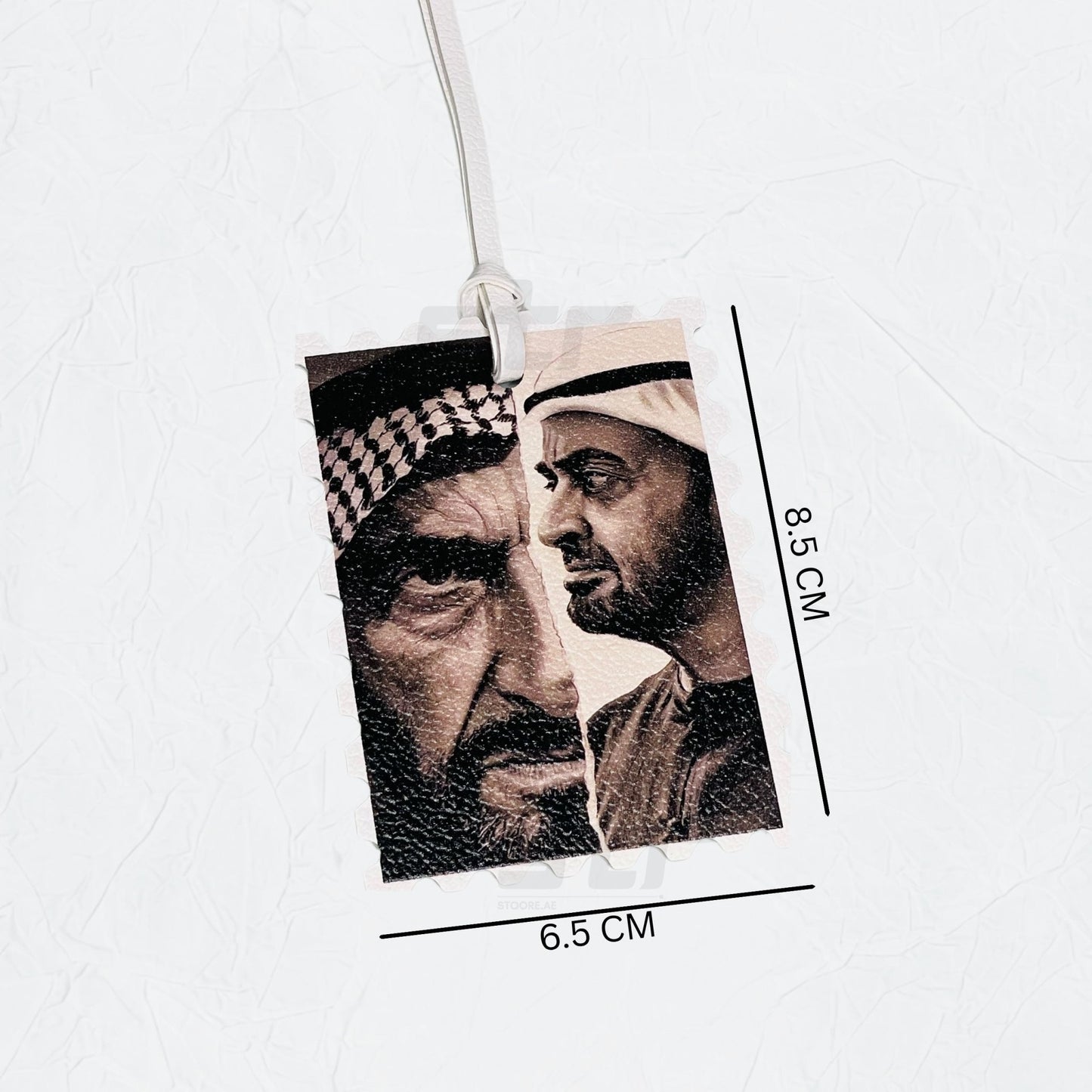 Leather Charm Double Side Sheikh Zayed bin Sultan Al Nahyan & Sheikh Mohammed bin Zayed Al Nahyan - 1